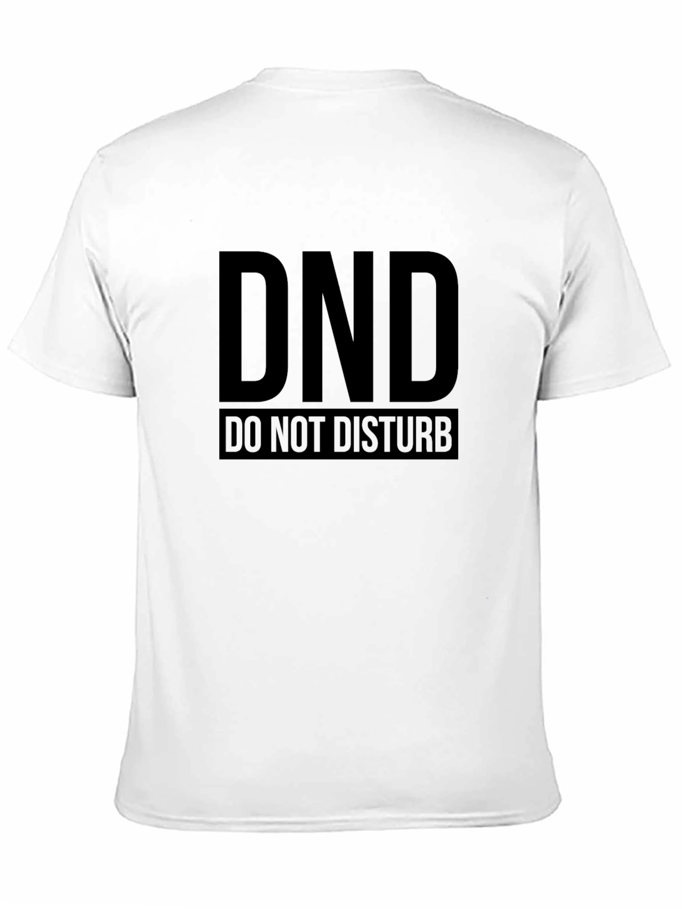 DND Do Not Disturb Black T-Shirt