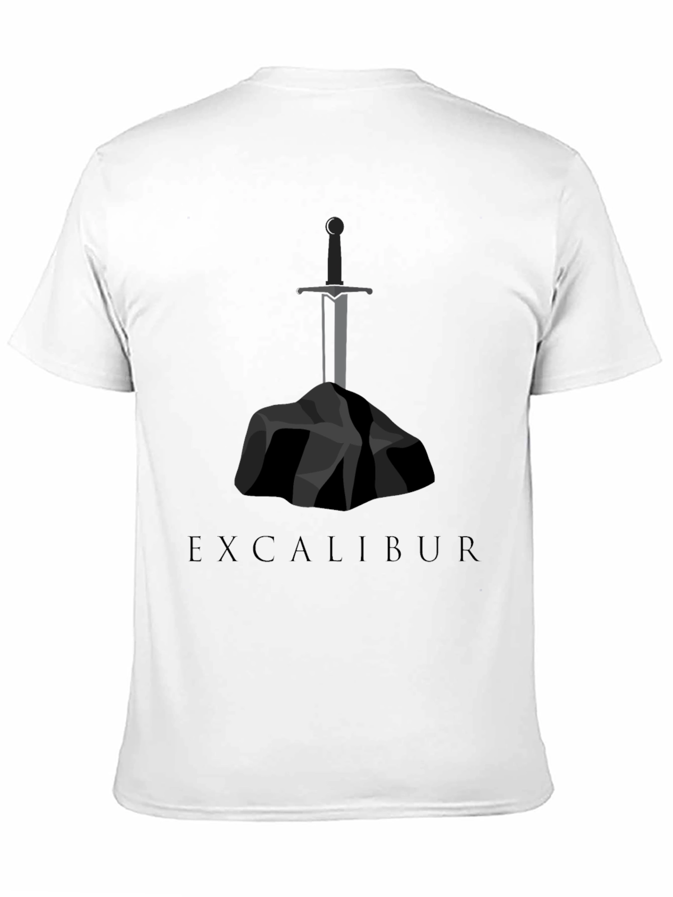 Excalibur Sword Graphic Tee - Black