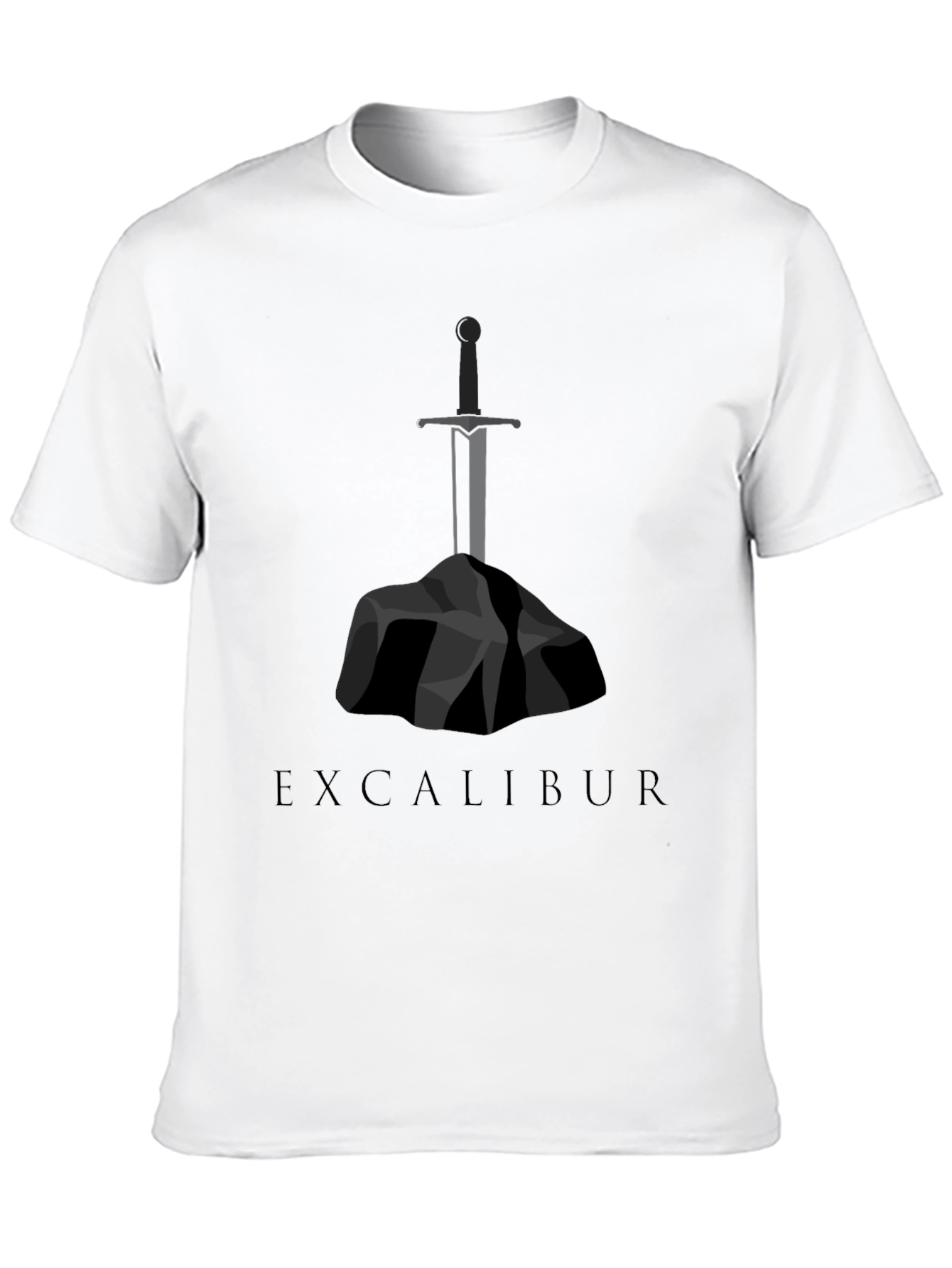 Excalibur Sword Graphic Tee - Black
