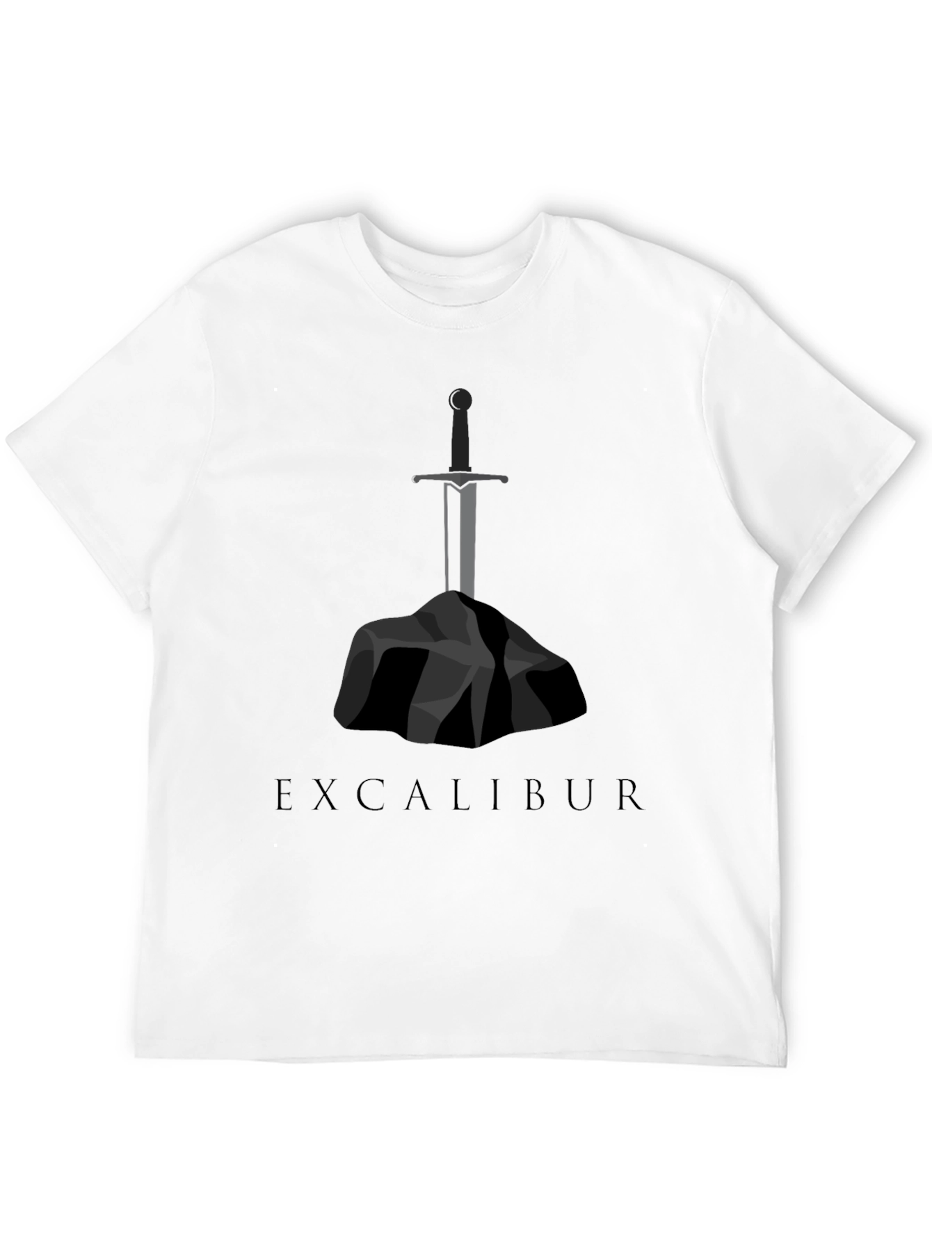Excalibur Sword Graphic Tee - Black