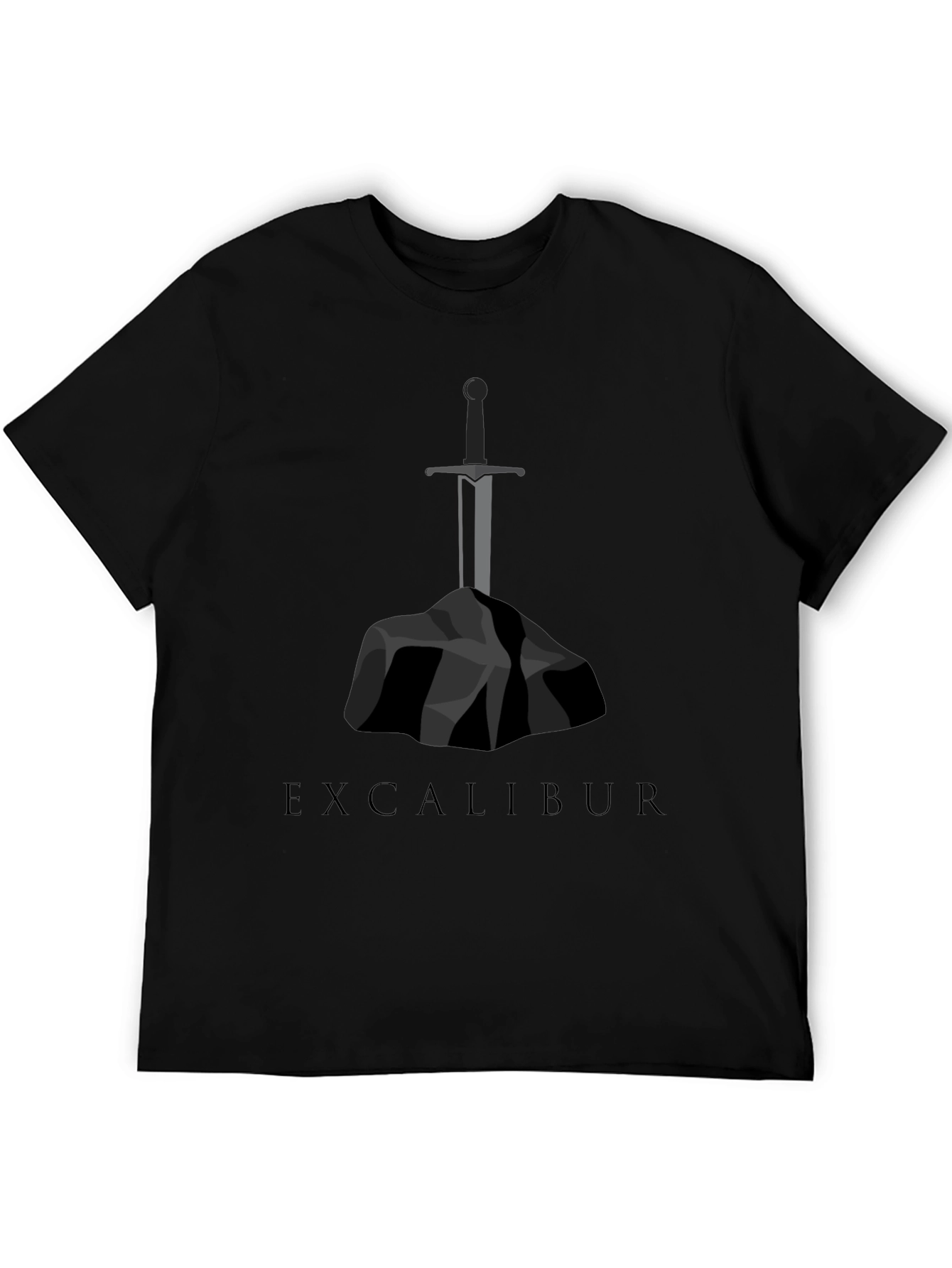 Excalibur Sword Graphic Tee - Black