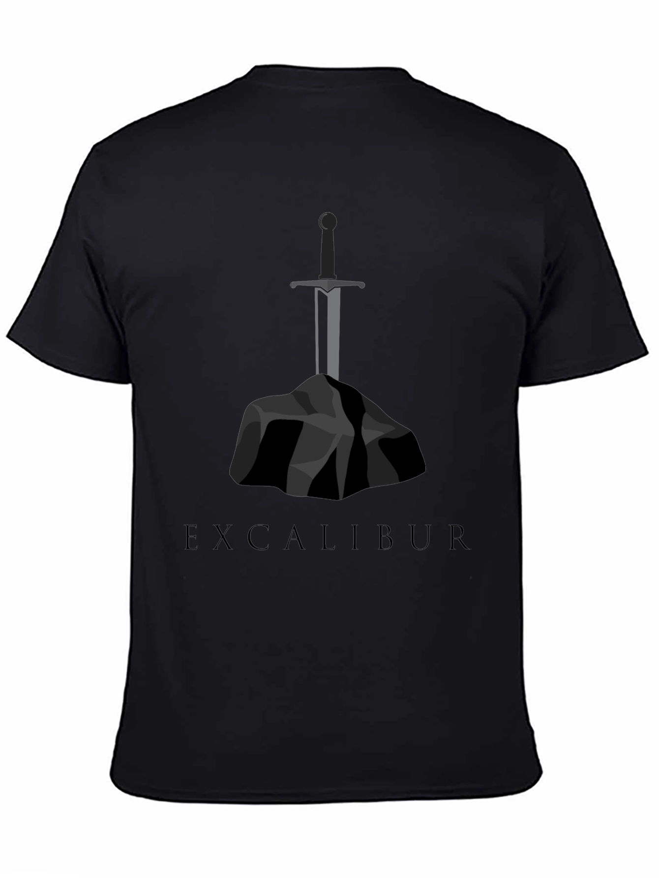 Excalibur Sword Graphic Tee - Black