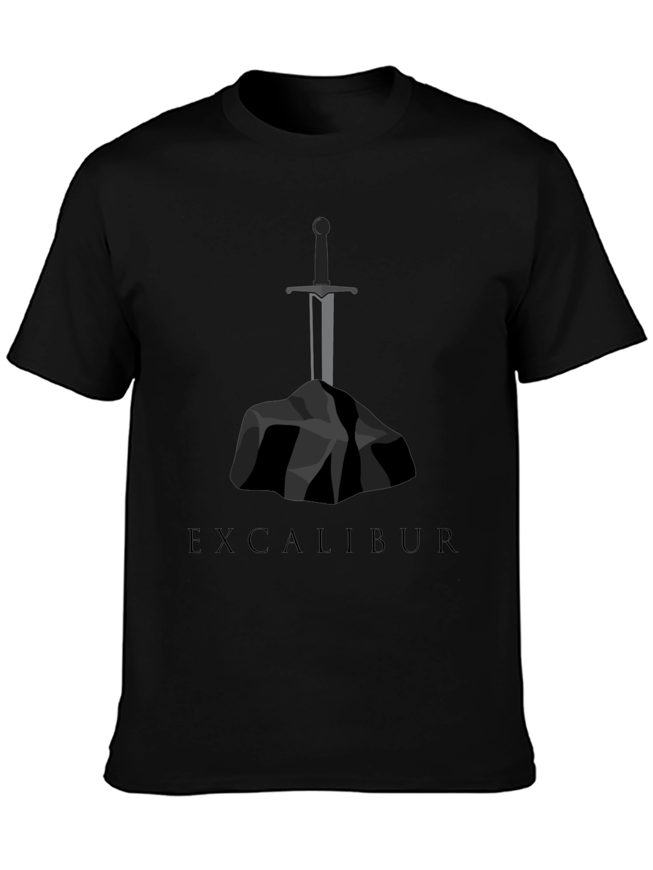 Excalibur Sword Graphic Tee - Black