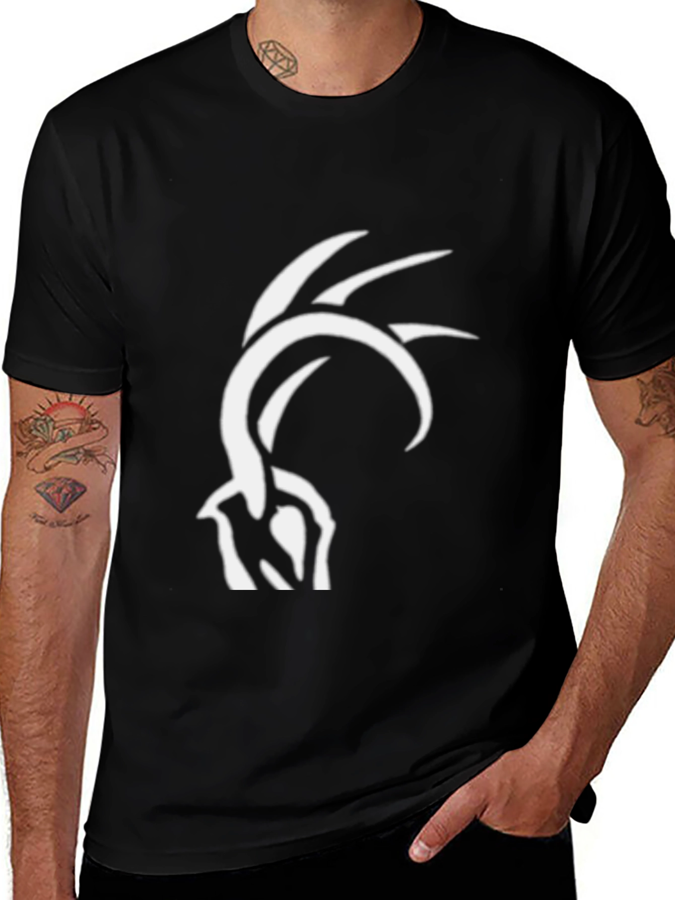 Unique Graphic Tee - Black Casual Cotton T-Shirt