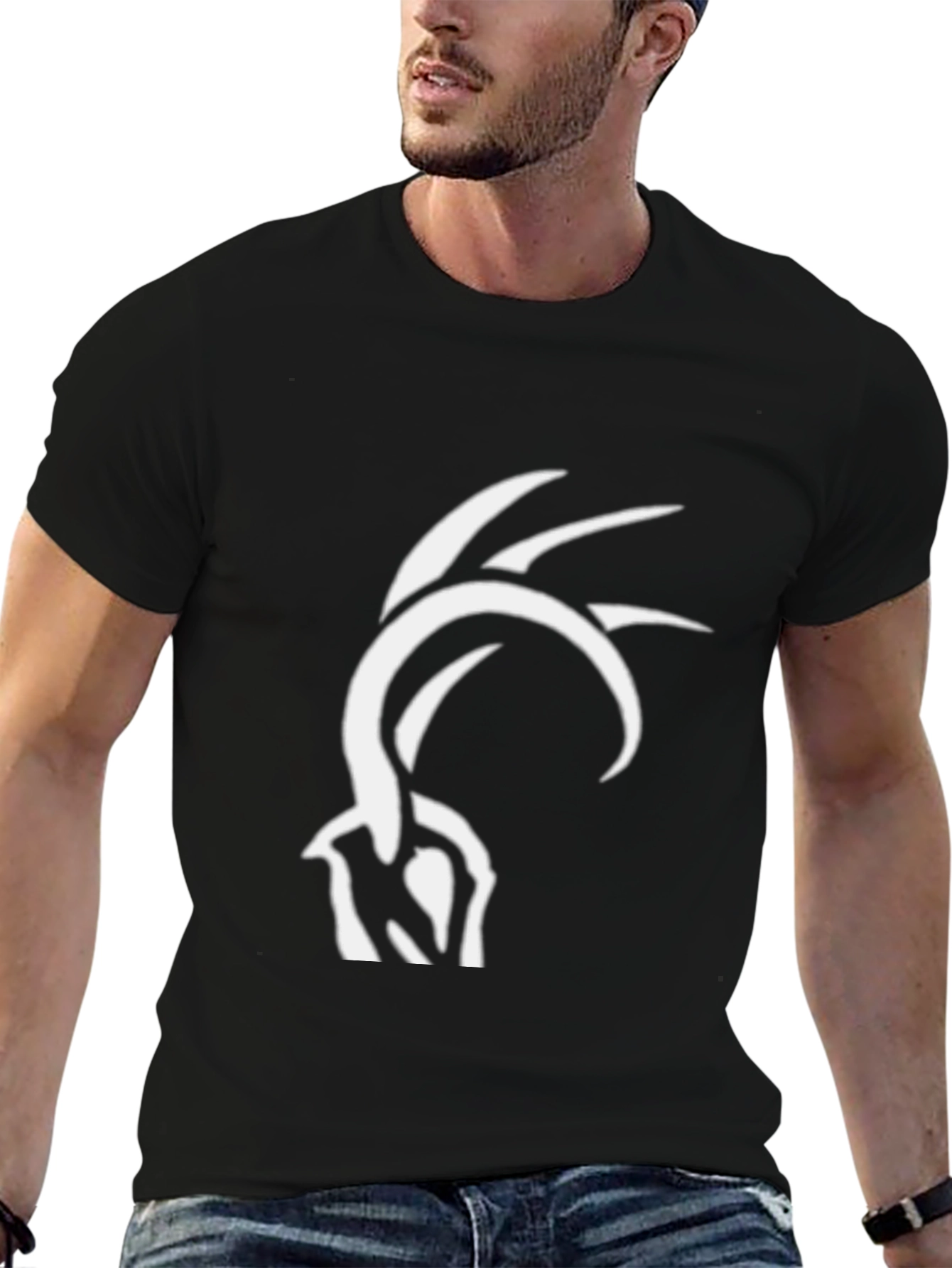 Unique Graphic Tee - Black Casual Cotton T-Shirt
