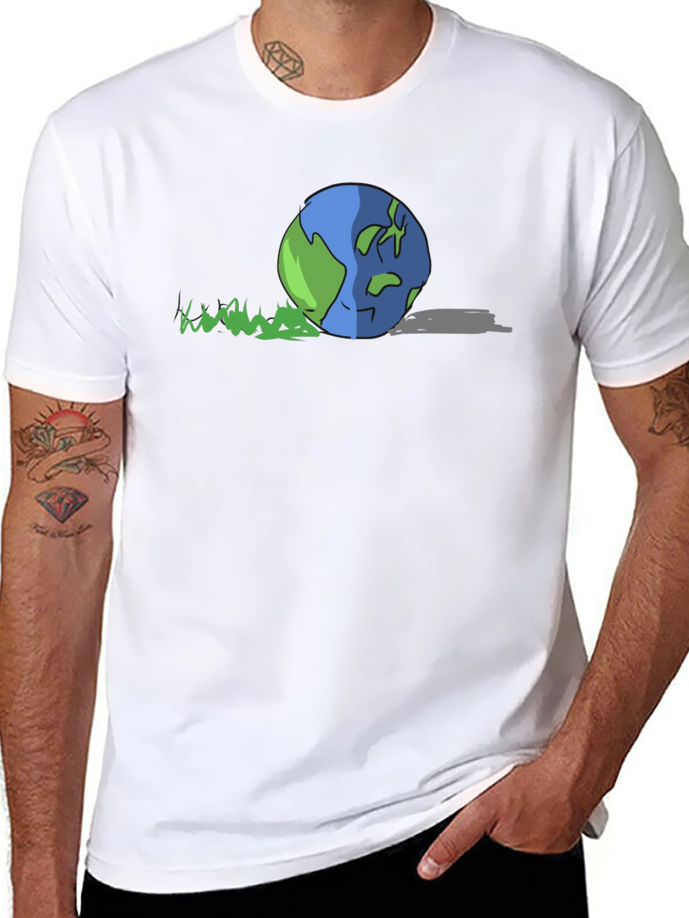 Earth Day Cartoon Graphic Tee