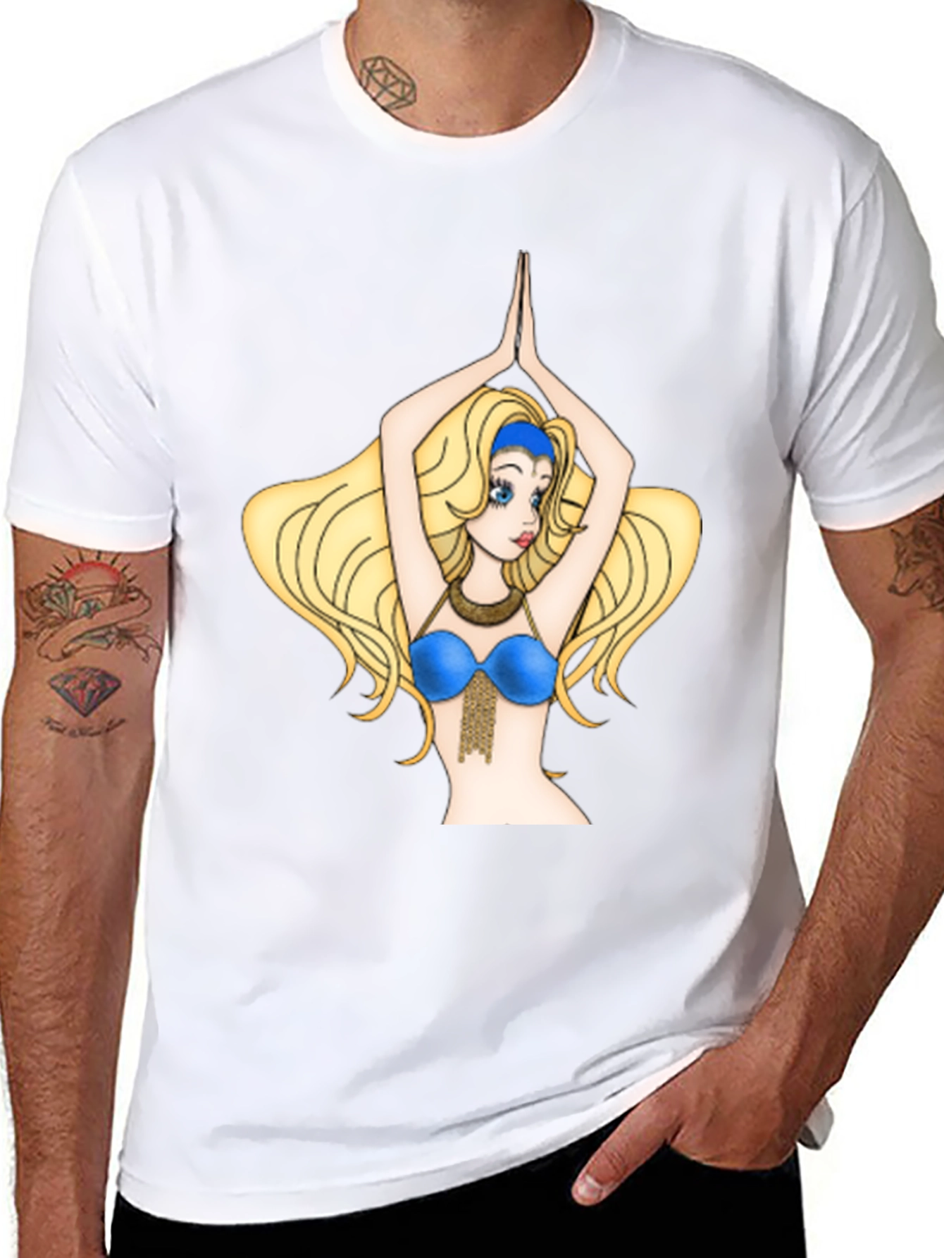 Cartoon Belly Dancer Graphic Tee