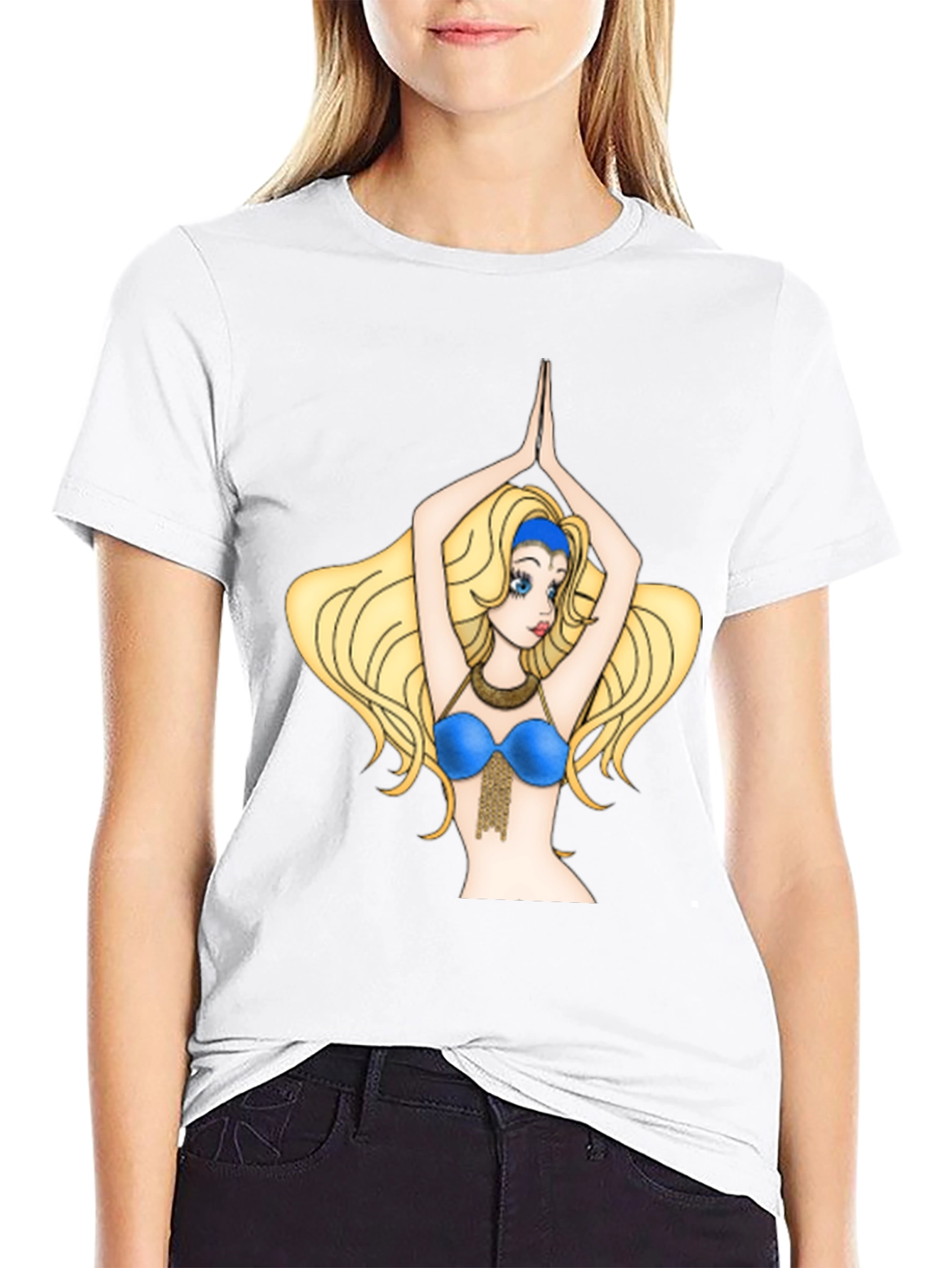 Cartoon Belly Dancer Graphic Tee
