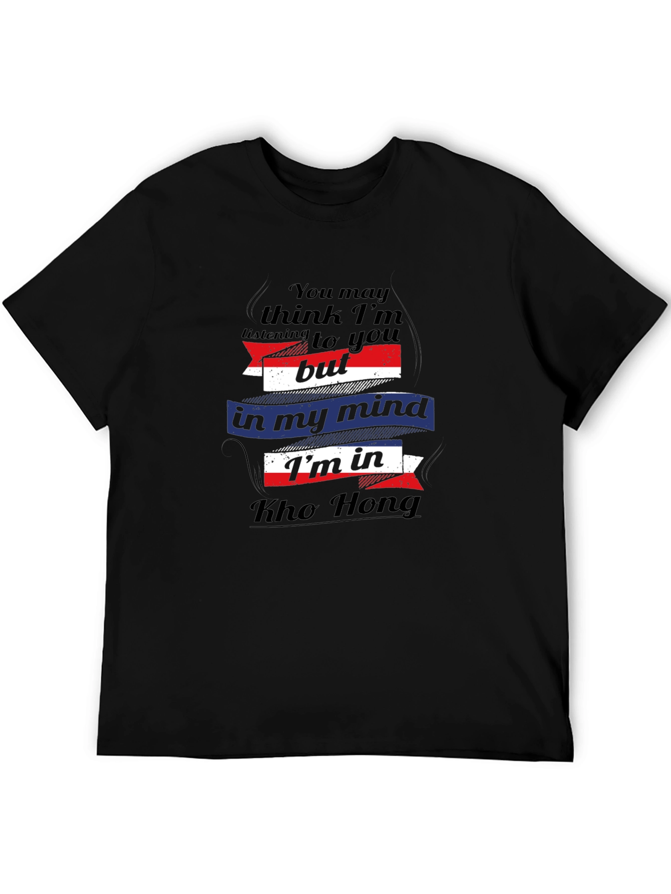 Kho Hong Mind Black Graphic Tee