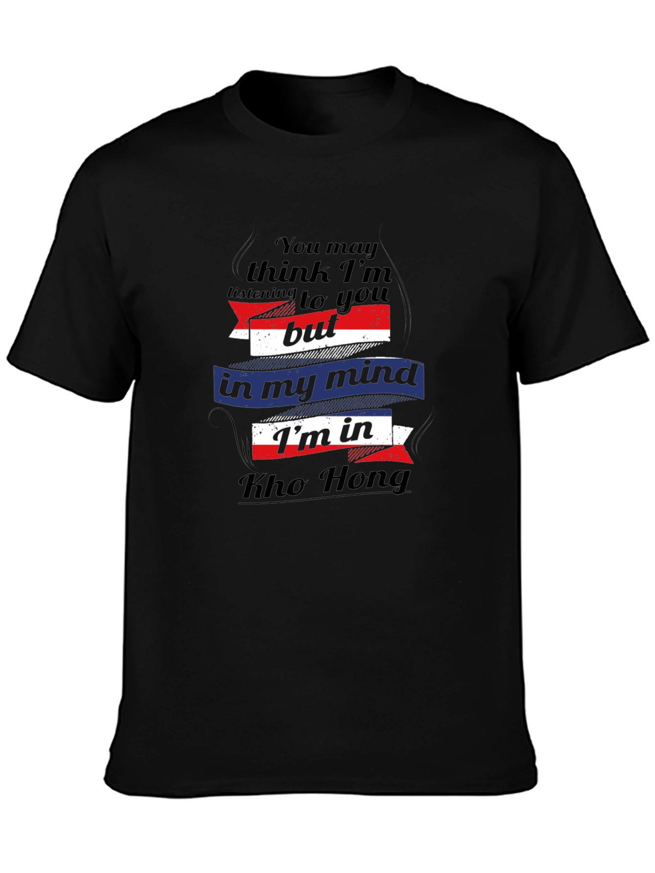Kho Hong Mind Black Graphic Tee