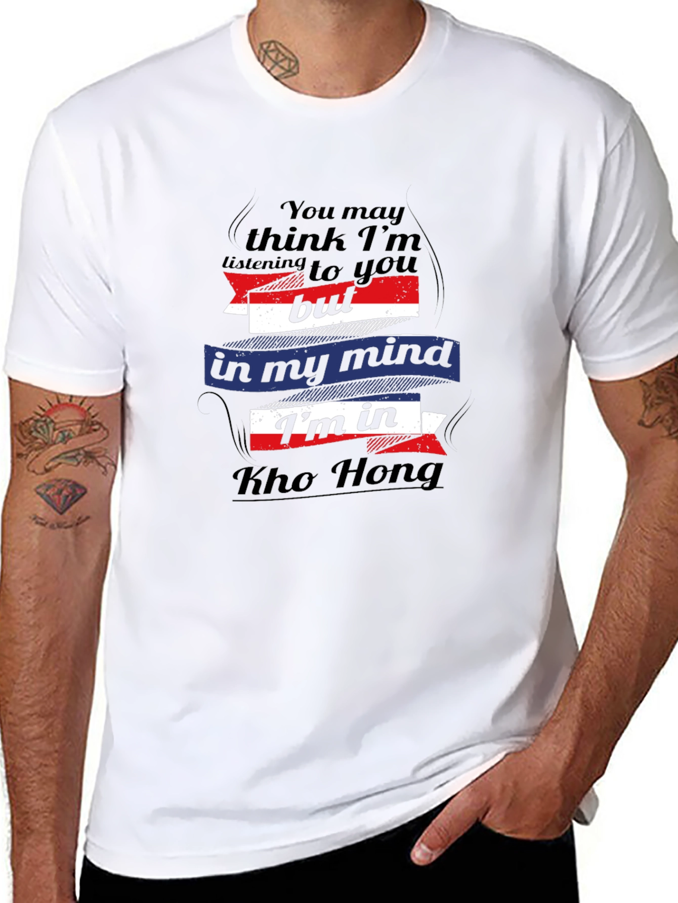 Kho Hong Mind Black Graphic Tee