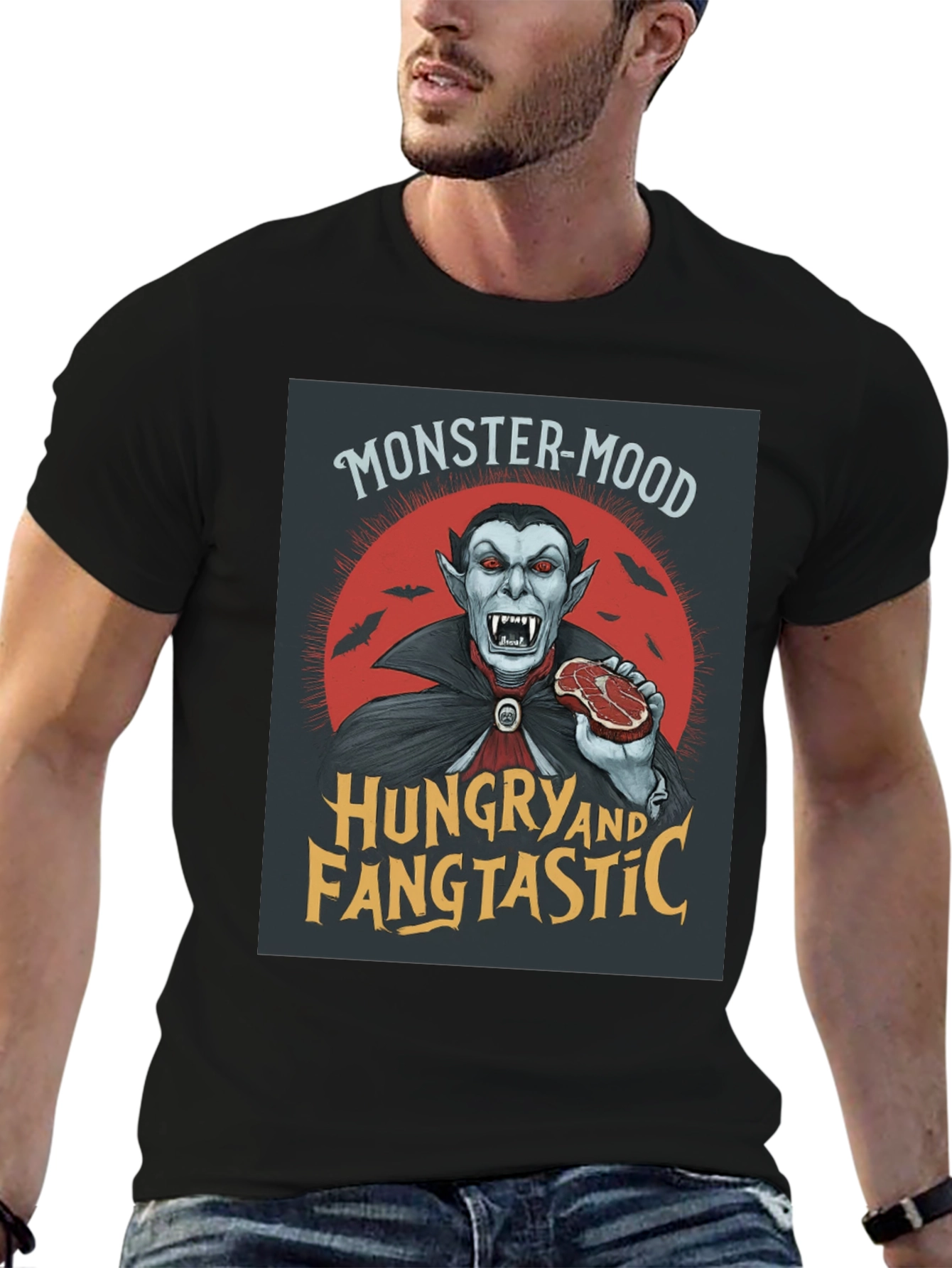 Monster-Mood Vampire Graphic Tee