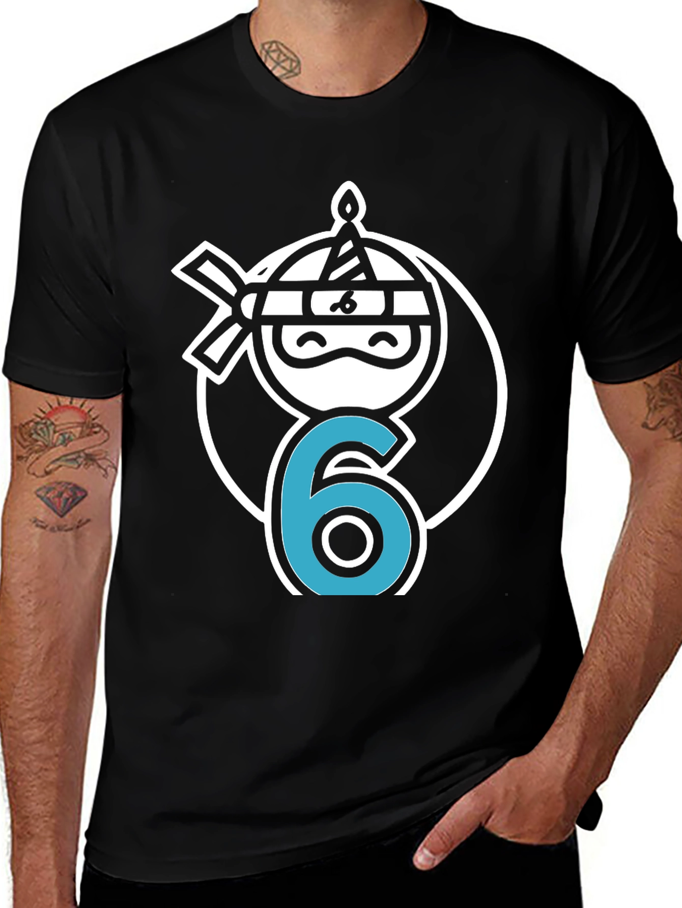 Ninja 6th Birthday T-Shirt