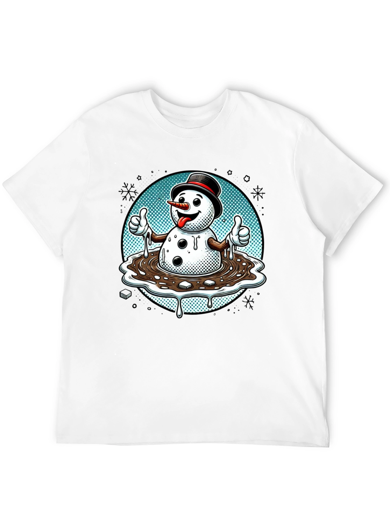 Melting Snowman T-Shirt - Holiday Humor Tee