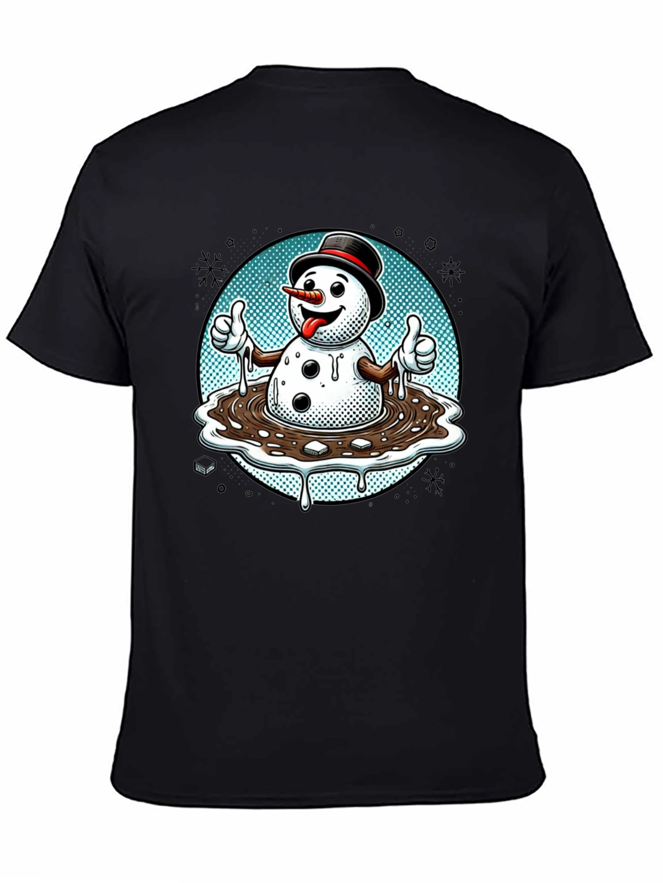 Melting Snowman T-Shirt - Holiday Humor Tee
