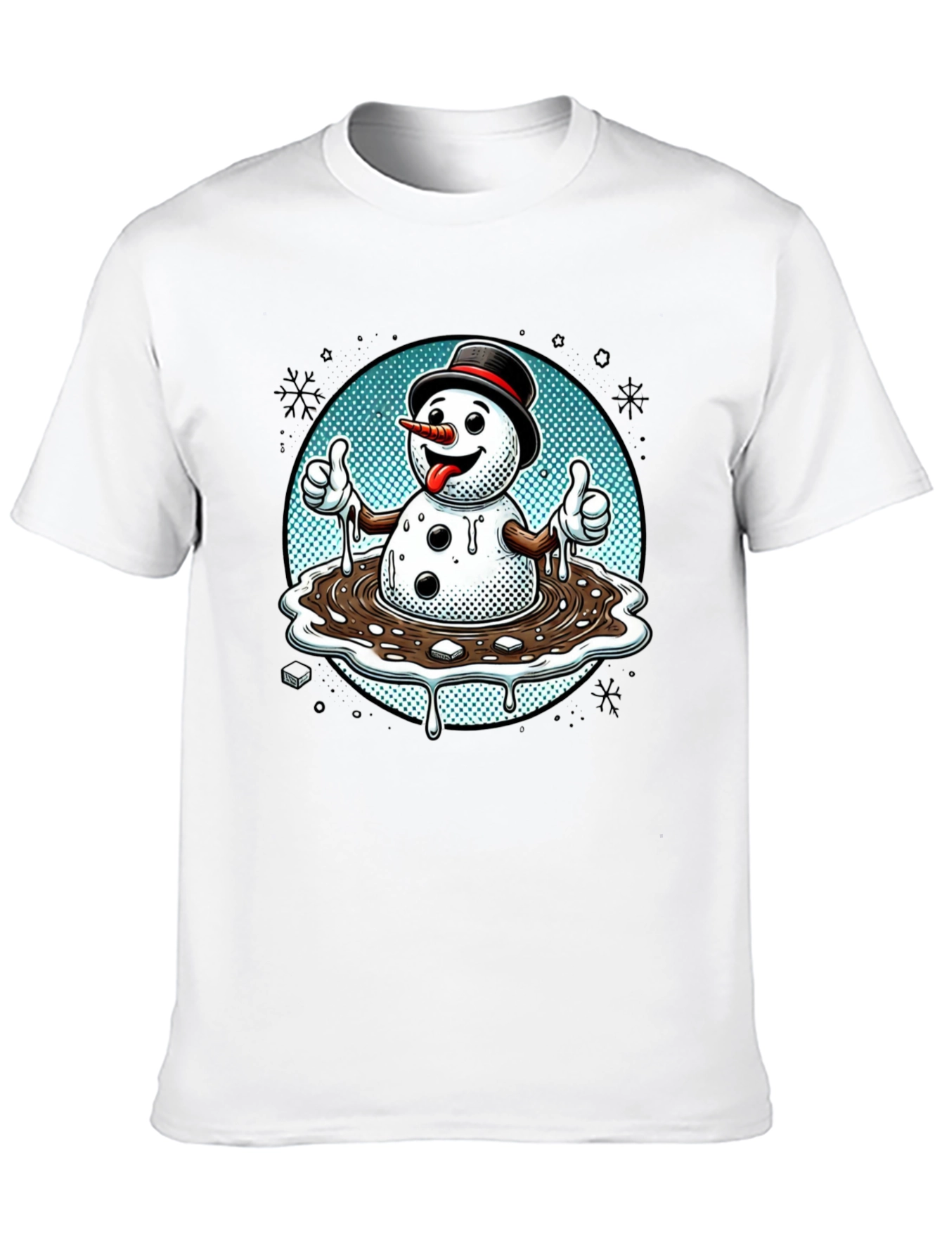 Melting Snowman T-Shirt - Holiday Humor Tee