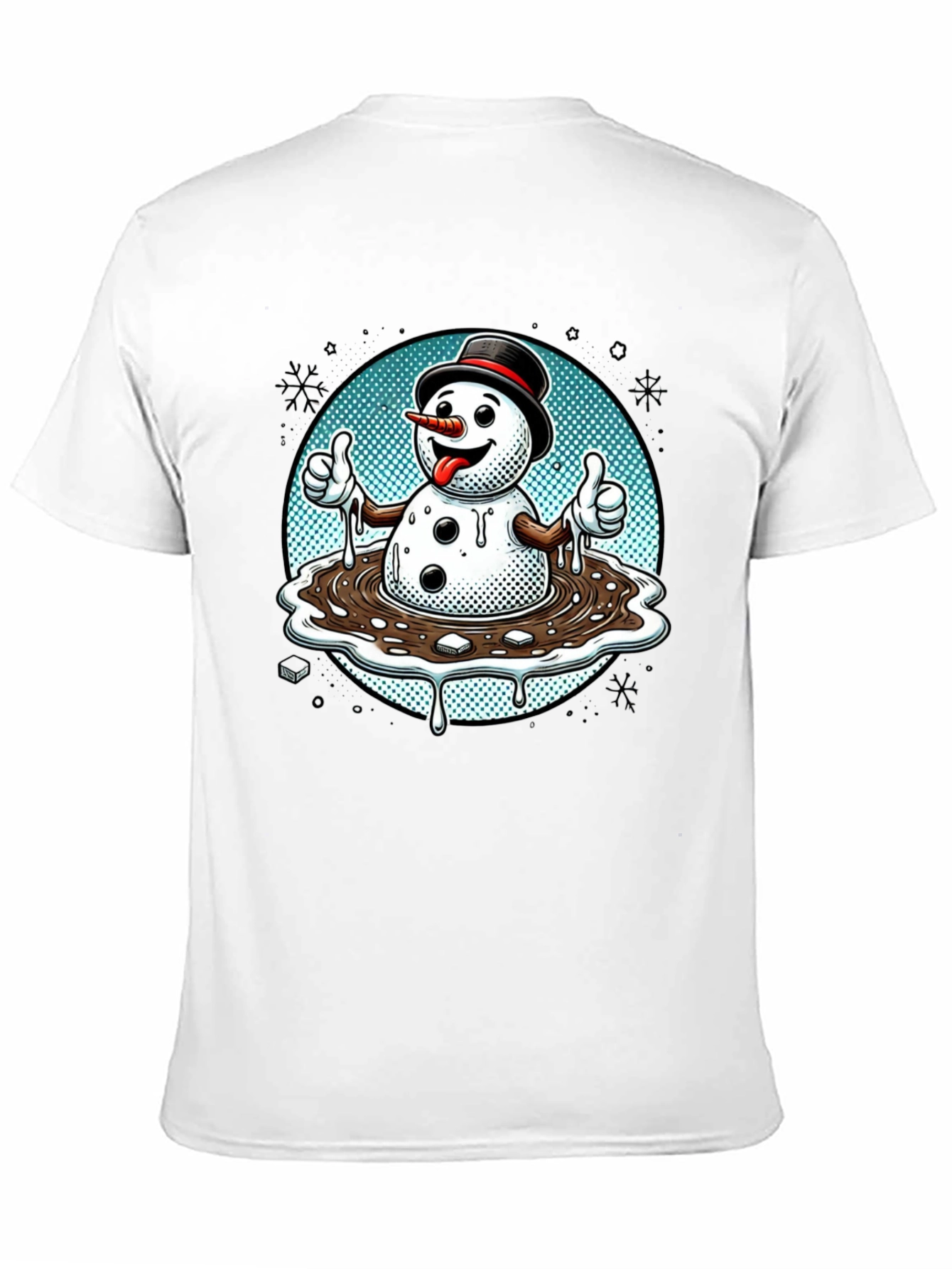 Melting Snowman T-Shirt - Holiday Humor Tee