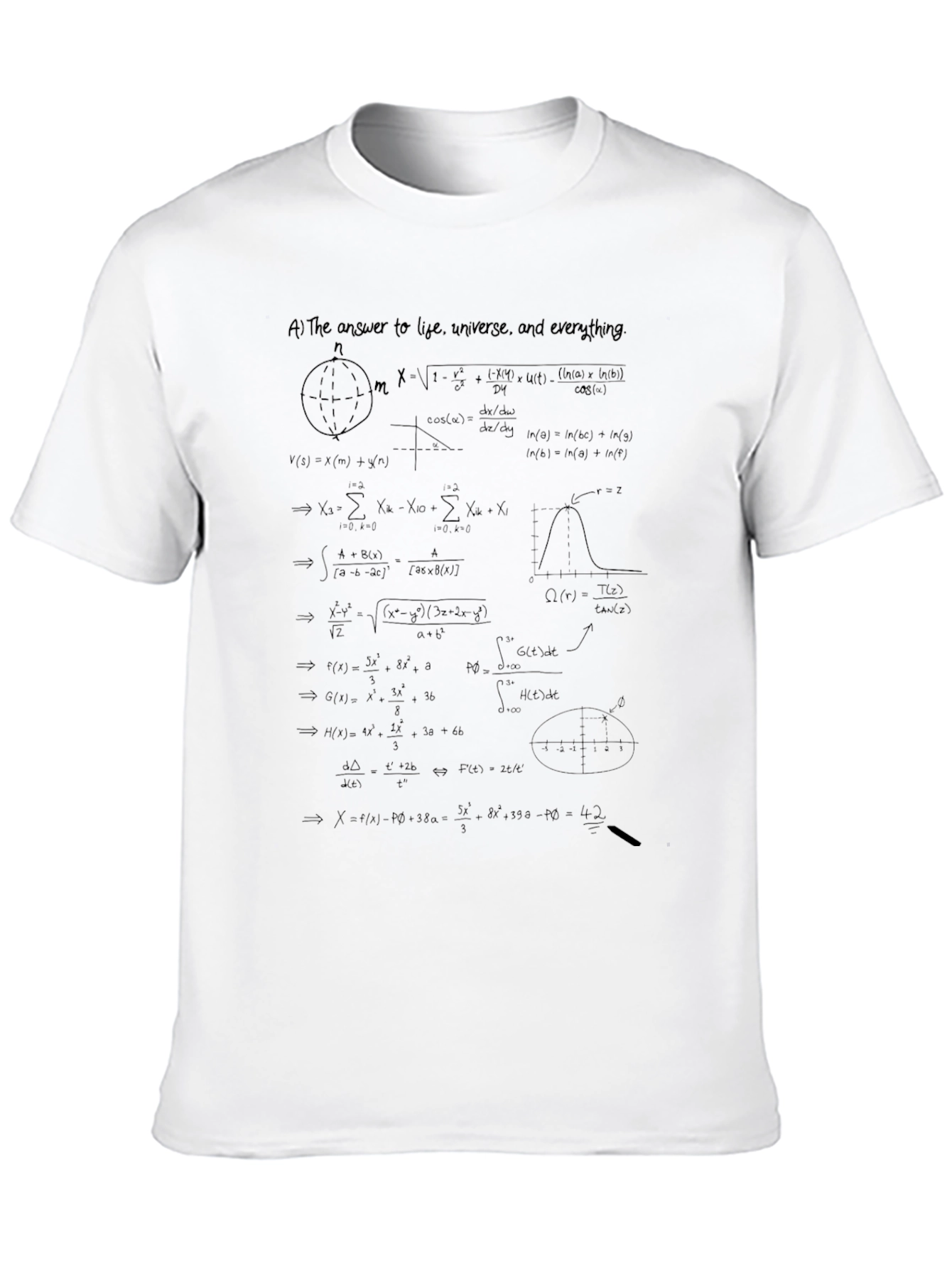 Math Equations Graphic T-Shirt