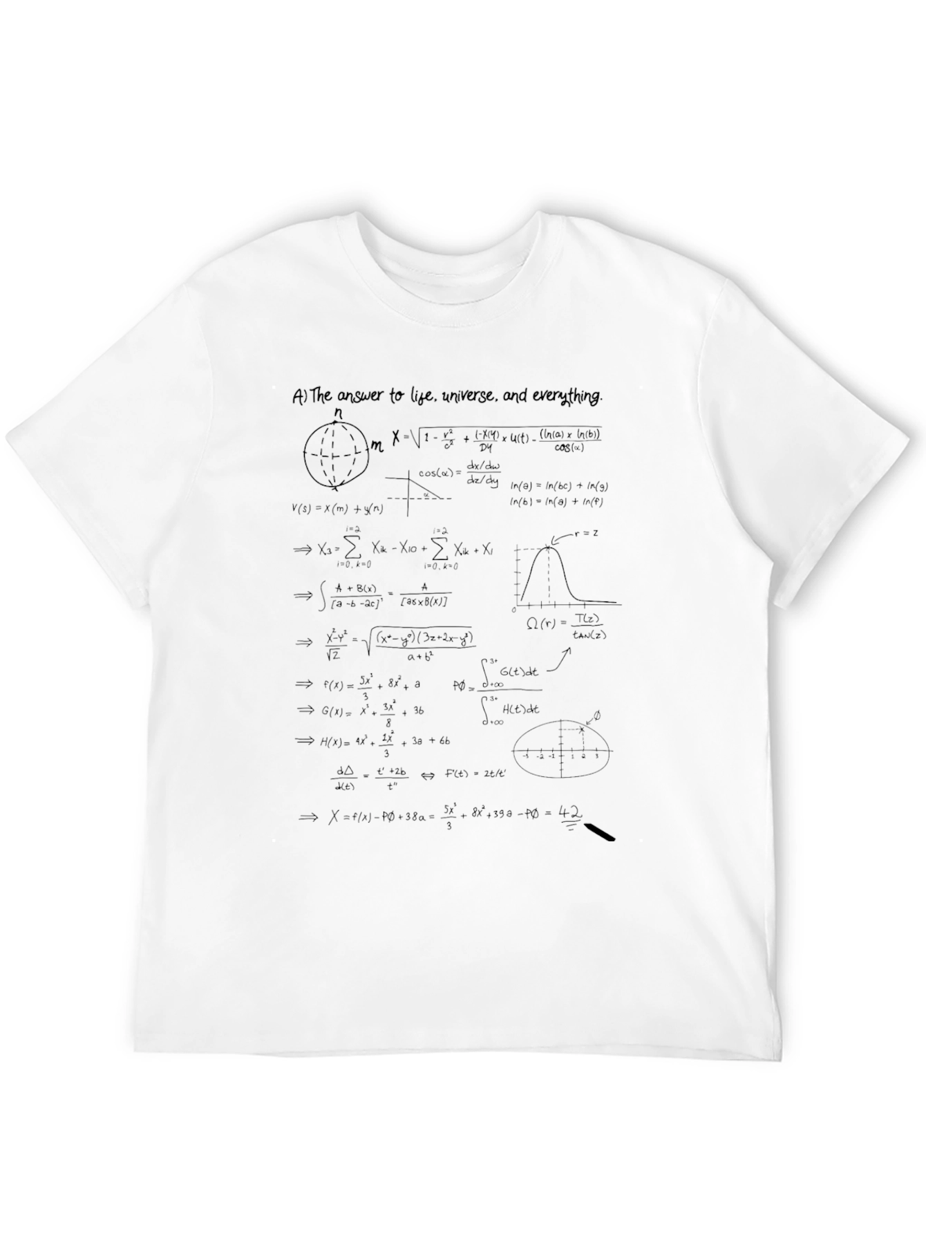 Math Equations Graphic T-Shirt