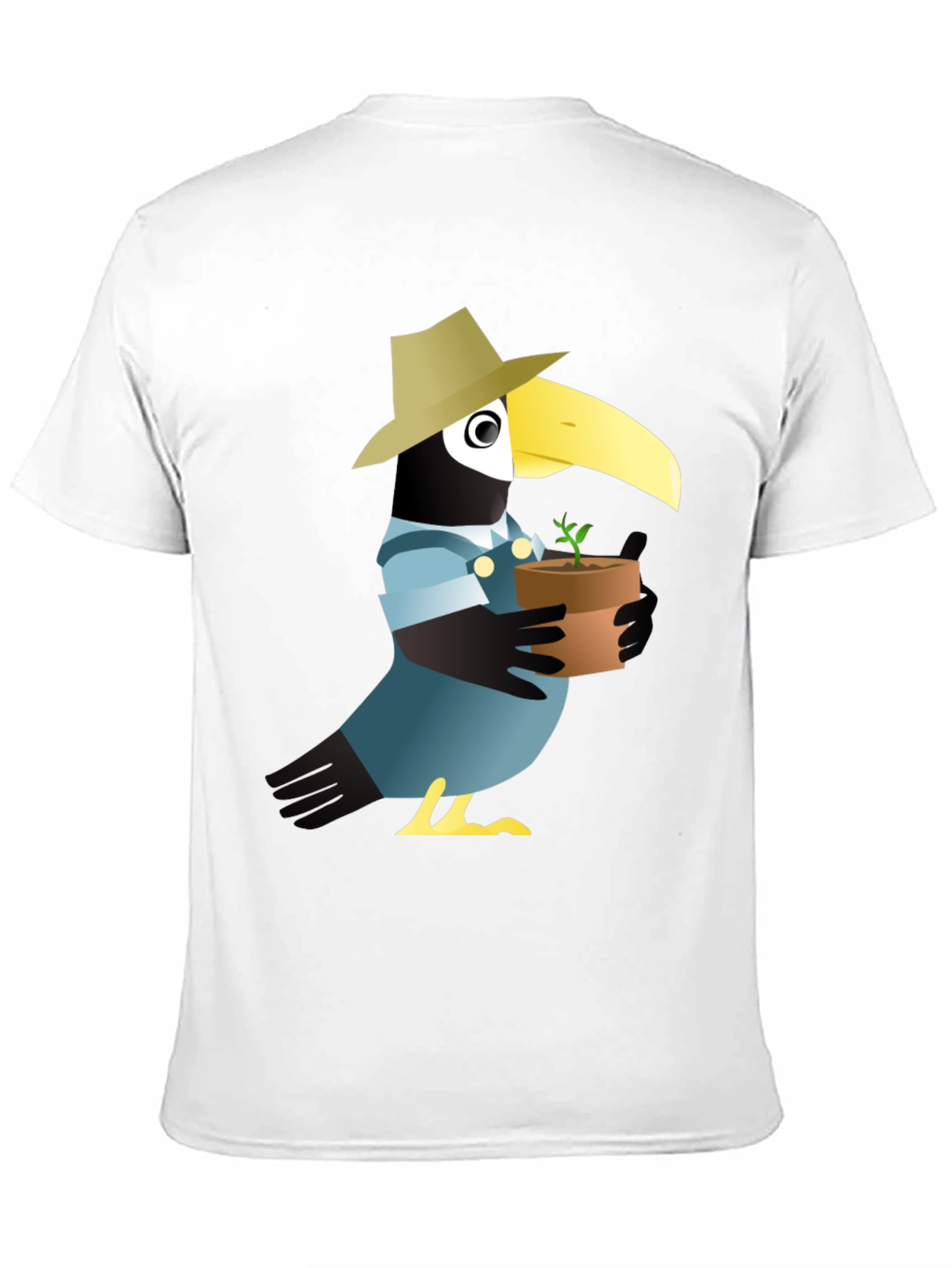 Crow Gardener Graphic Tee - Black Cotton Blend