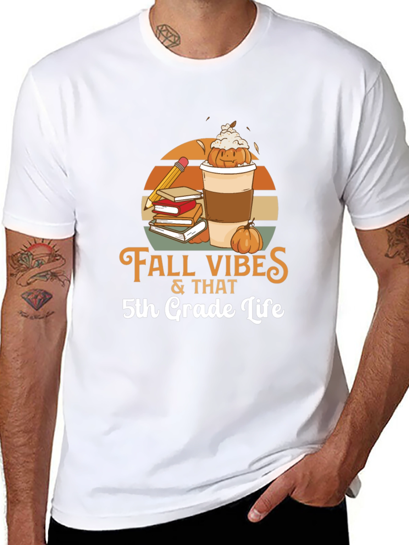 Fall Vibes 5th Grade Life T-Shirt
