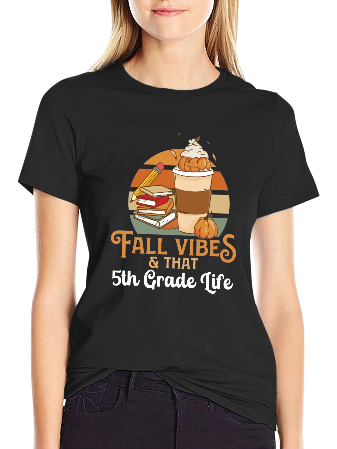 Fall Vibes 5th Grade Life T-Shirt