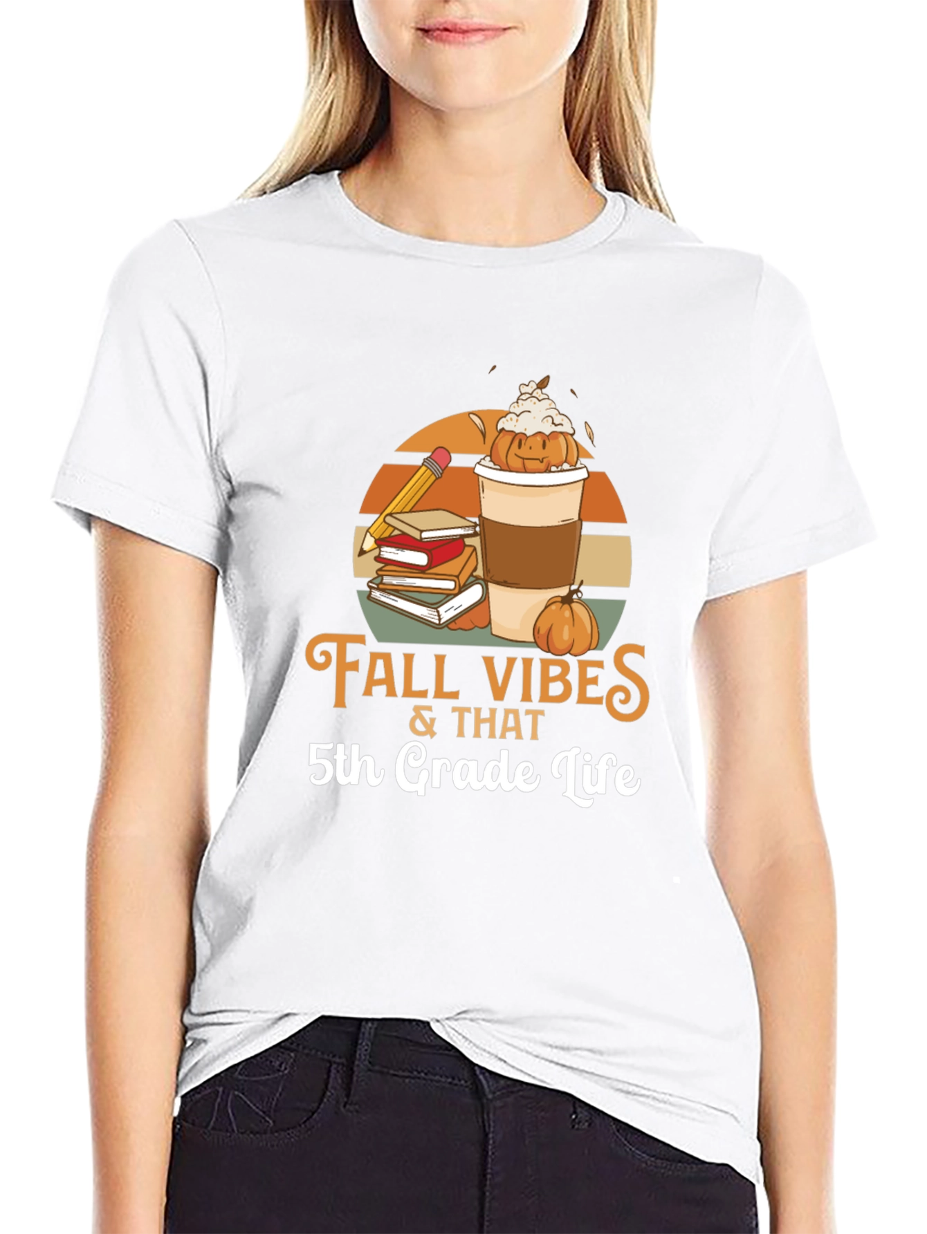 Fall Vibes 5th Grade Life T-Shirt