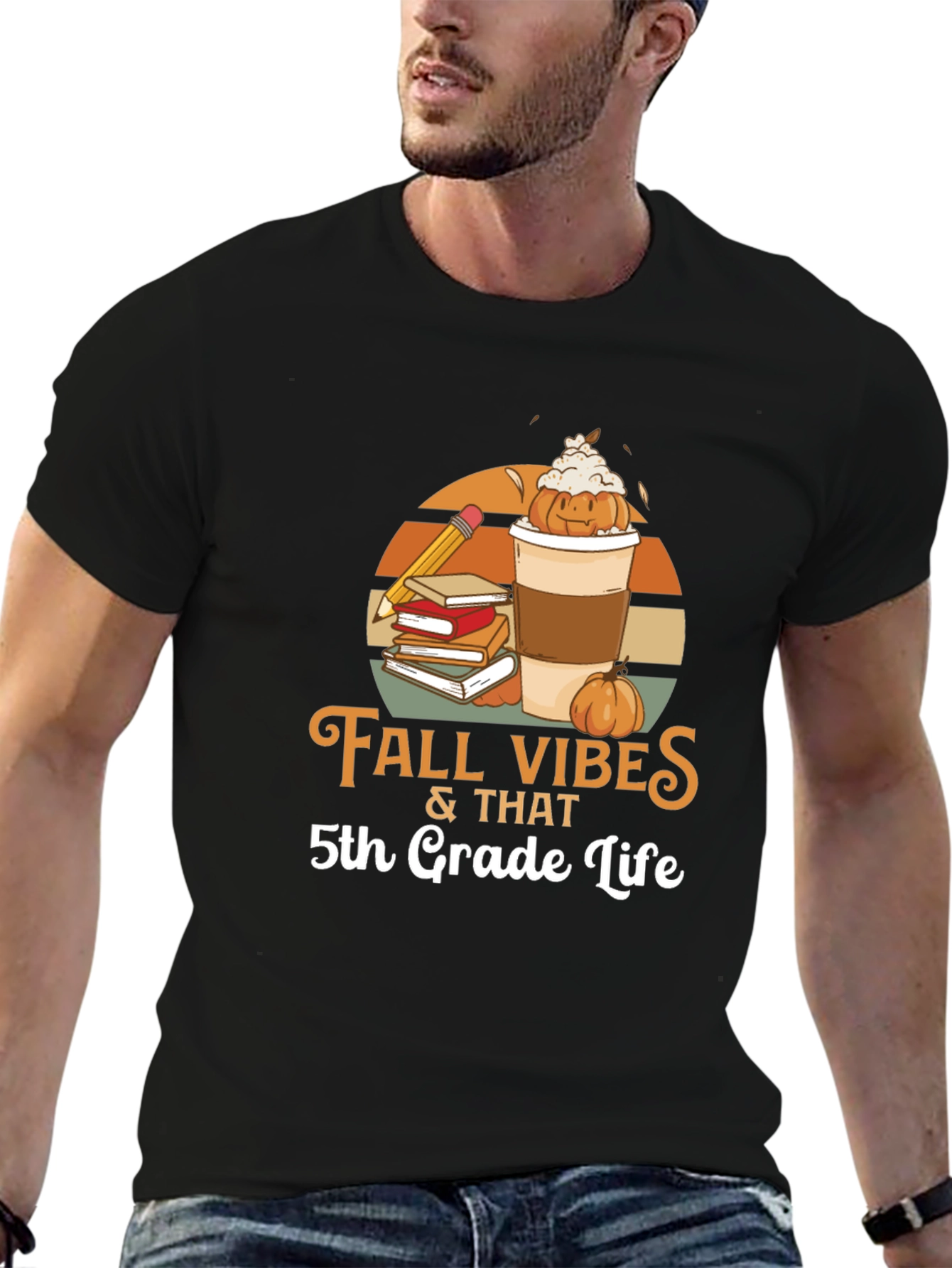 Fall Vibes 5th Grade Life T-Shirt