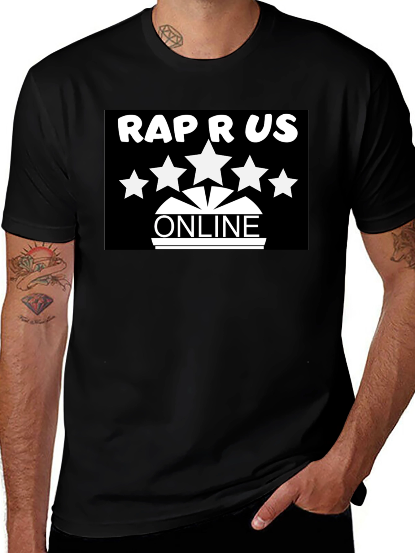 Rap R US Online Black T-Shirt
