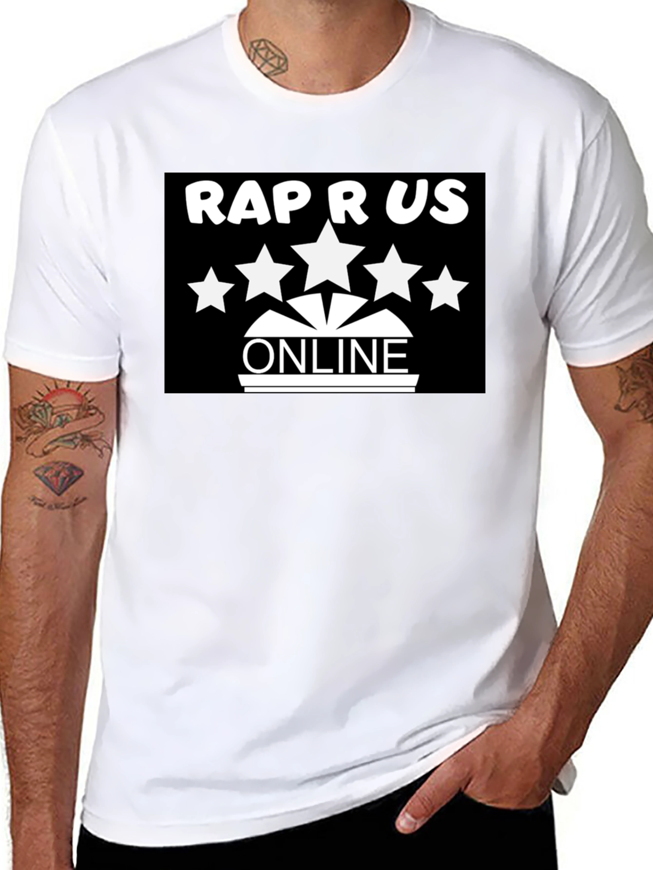 Rap R US Online Black T-Shirt