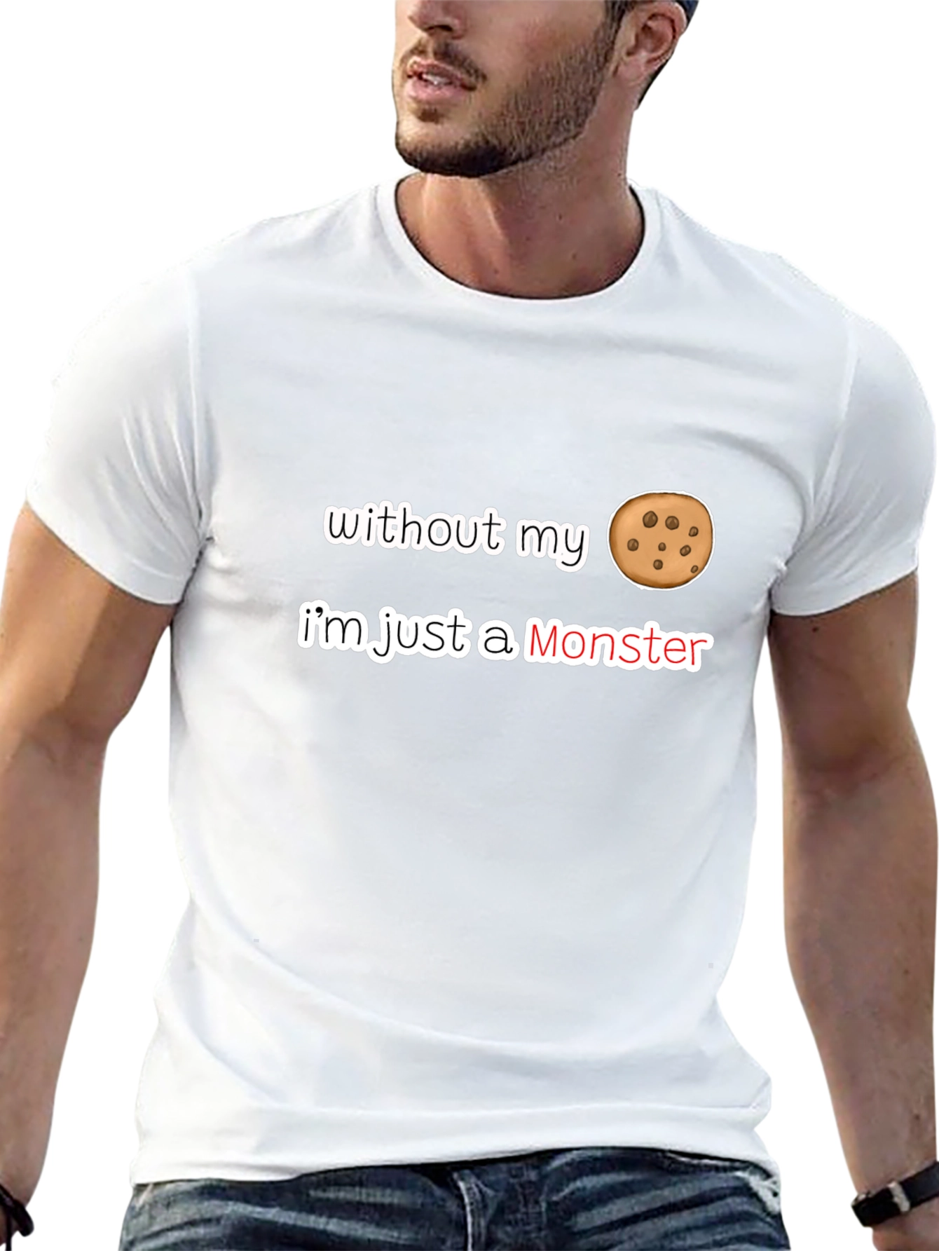 Cookie Monster T-Shirt Funny Graphic Tee