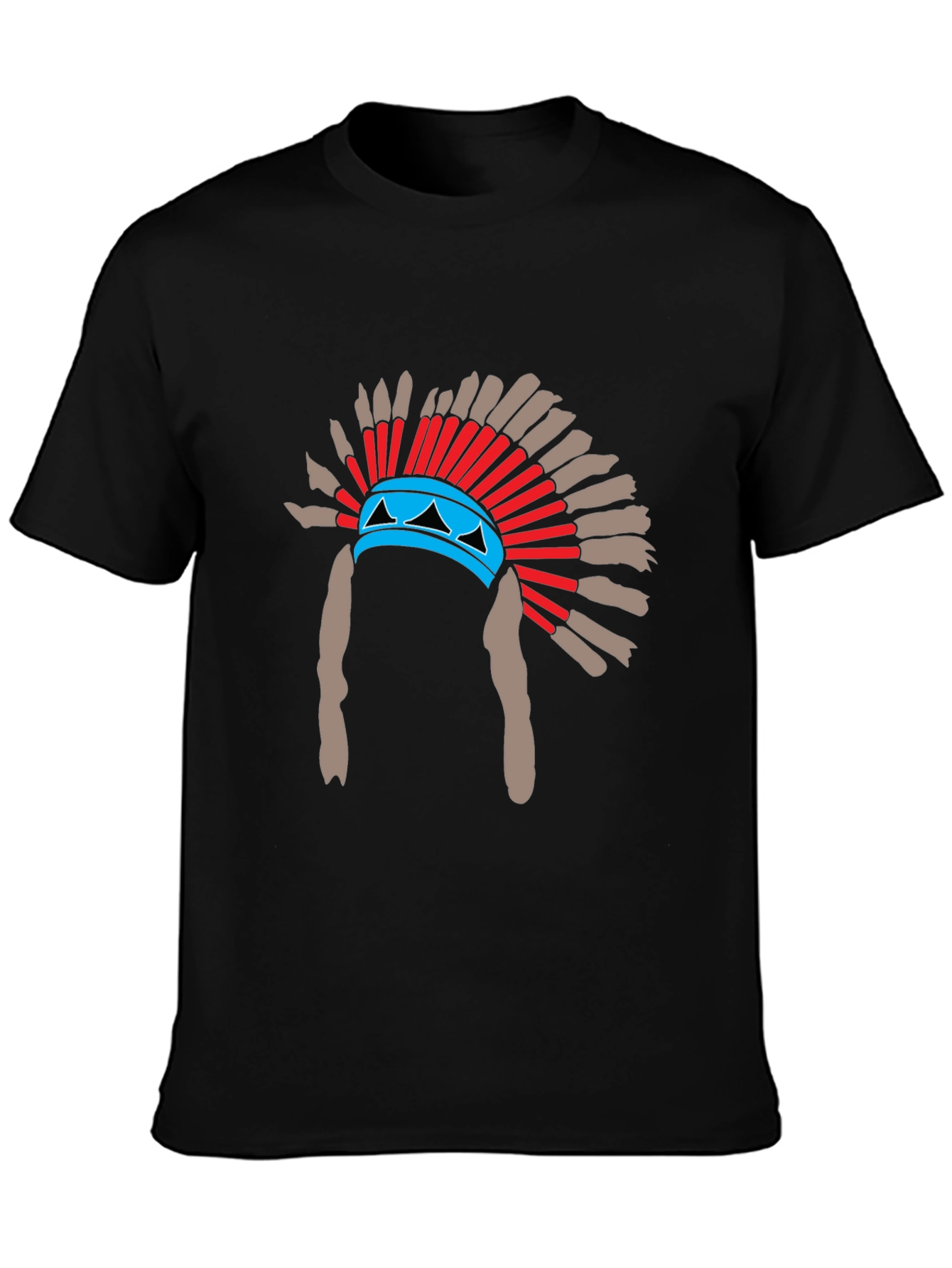 Native American Headdress Graphic T-Shirt
