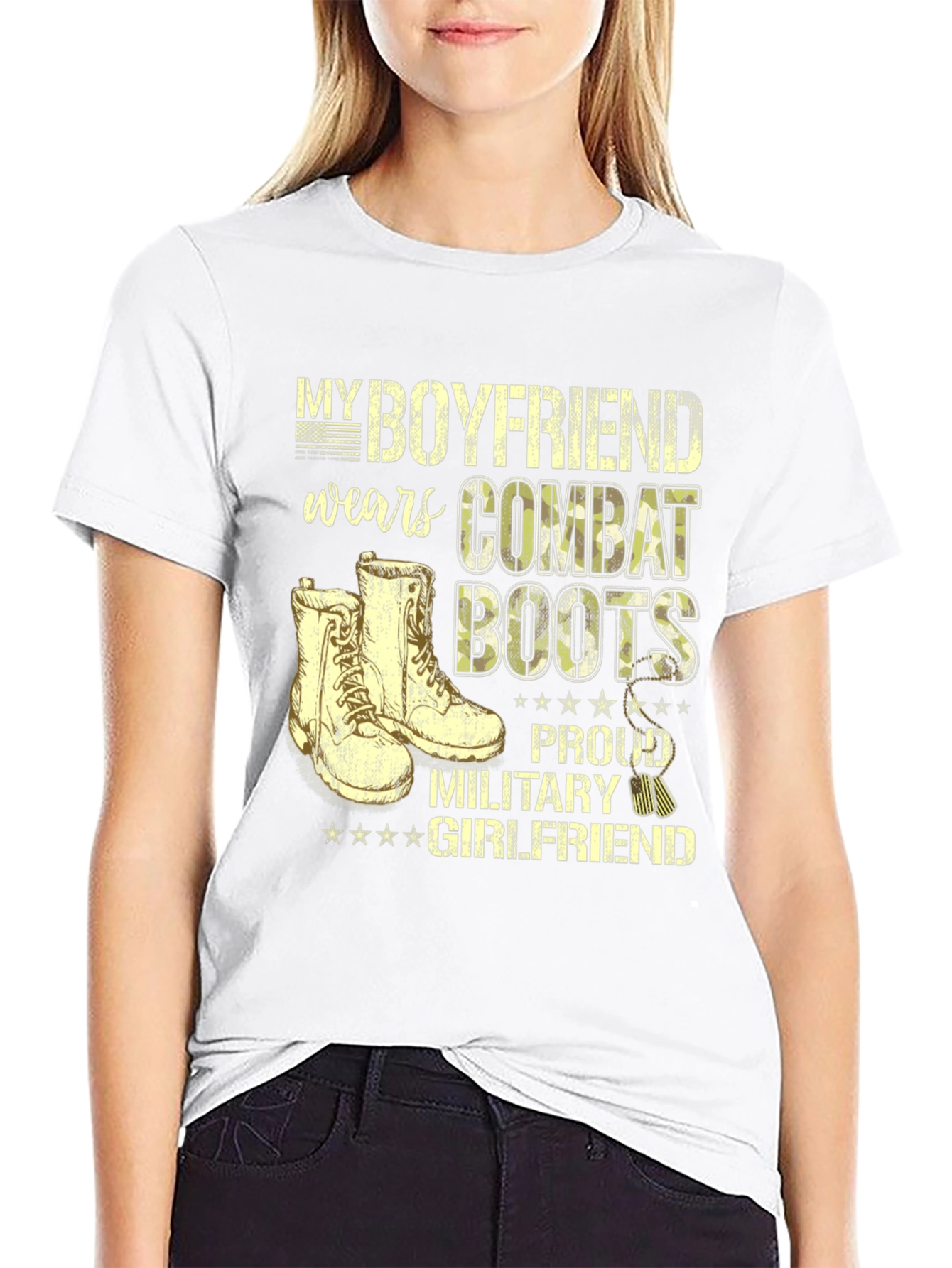Proud Military Girlfriend T-Shirt