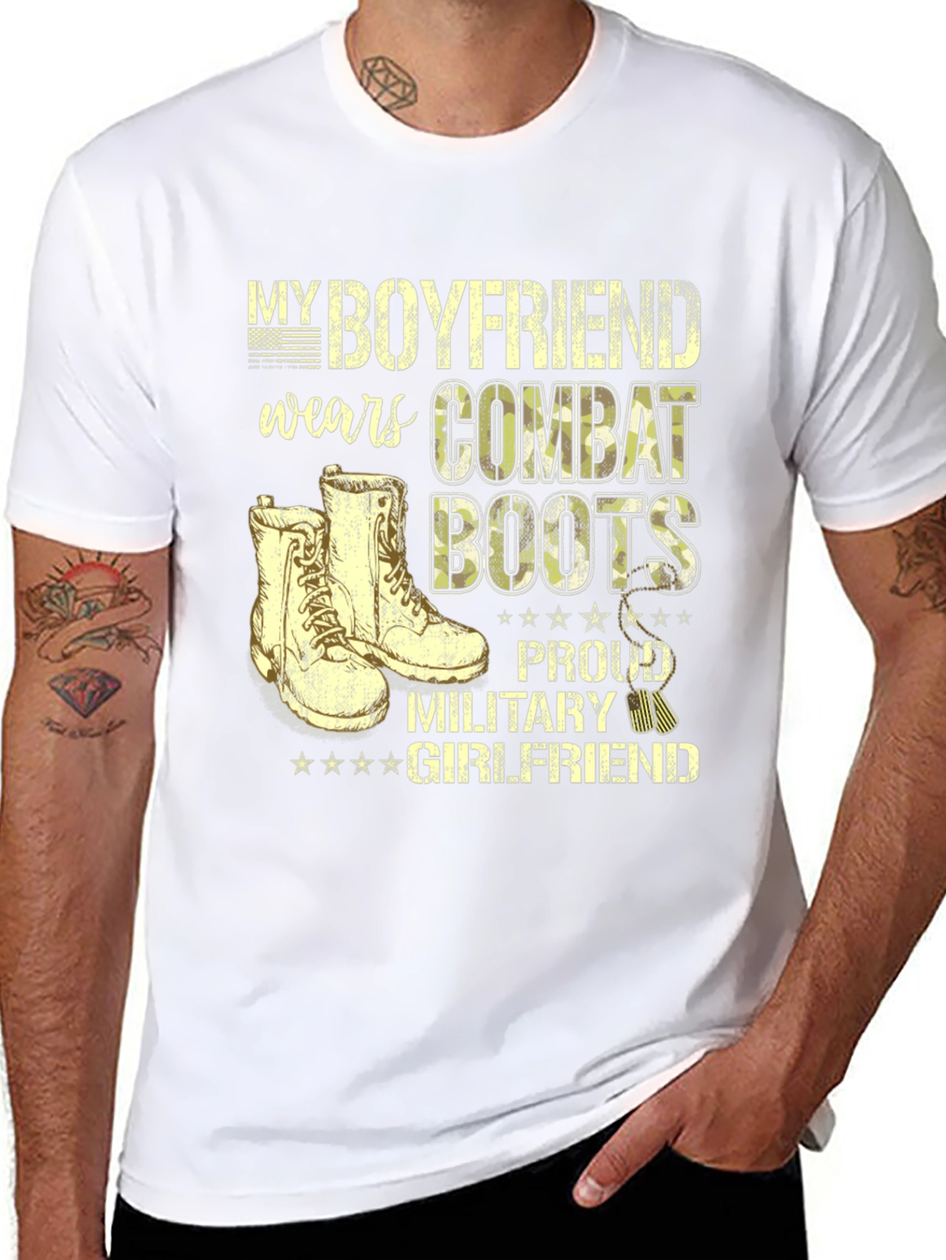 Proud Military Girlfriend T-Shirt