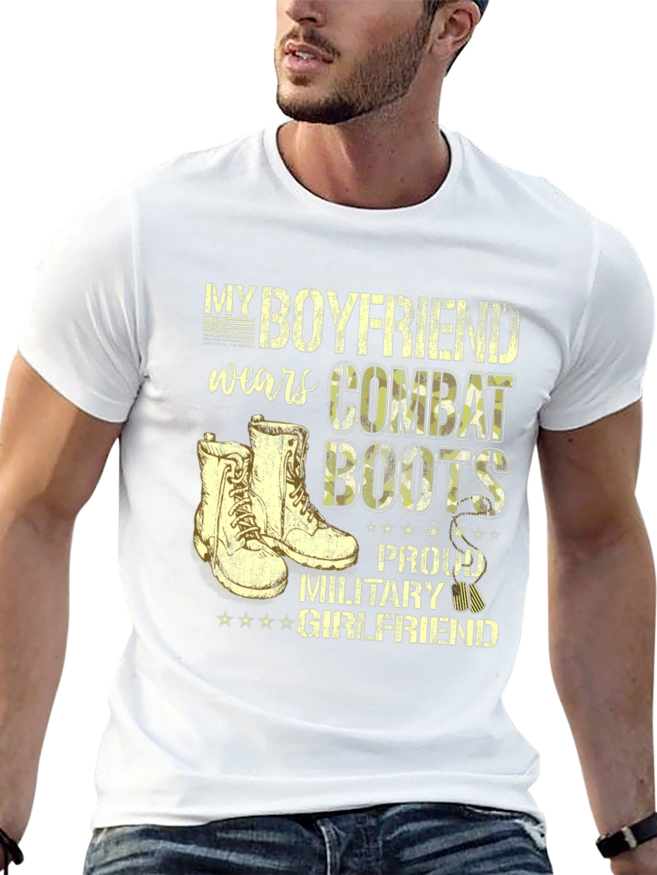 Proud Military Girlfriend T-Shirt