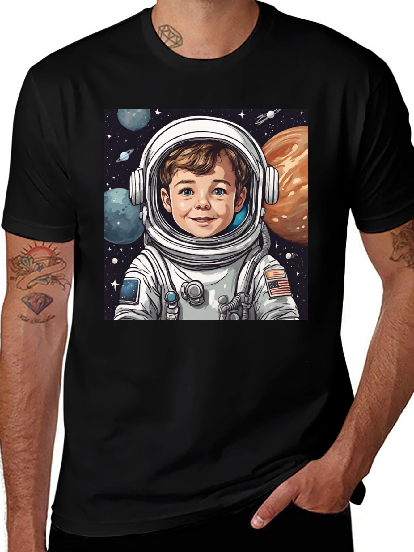 Astronaut Boy Graphic T-Shirt
