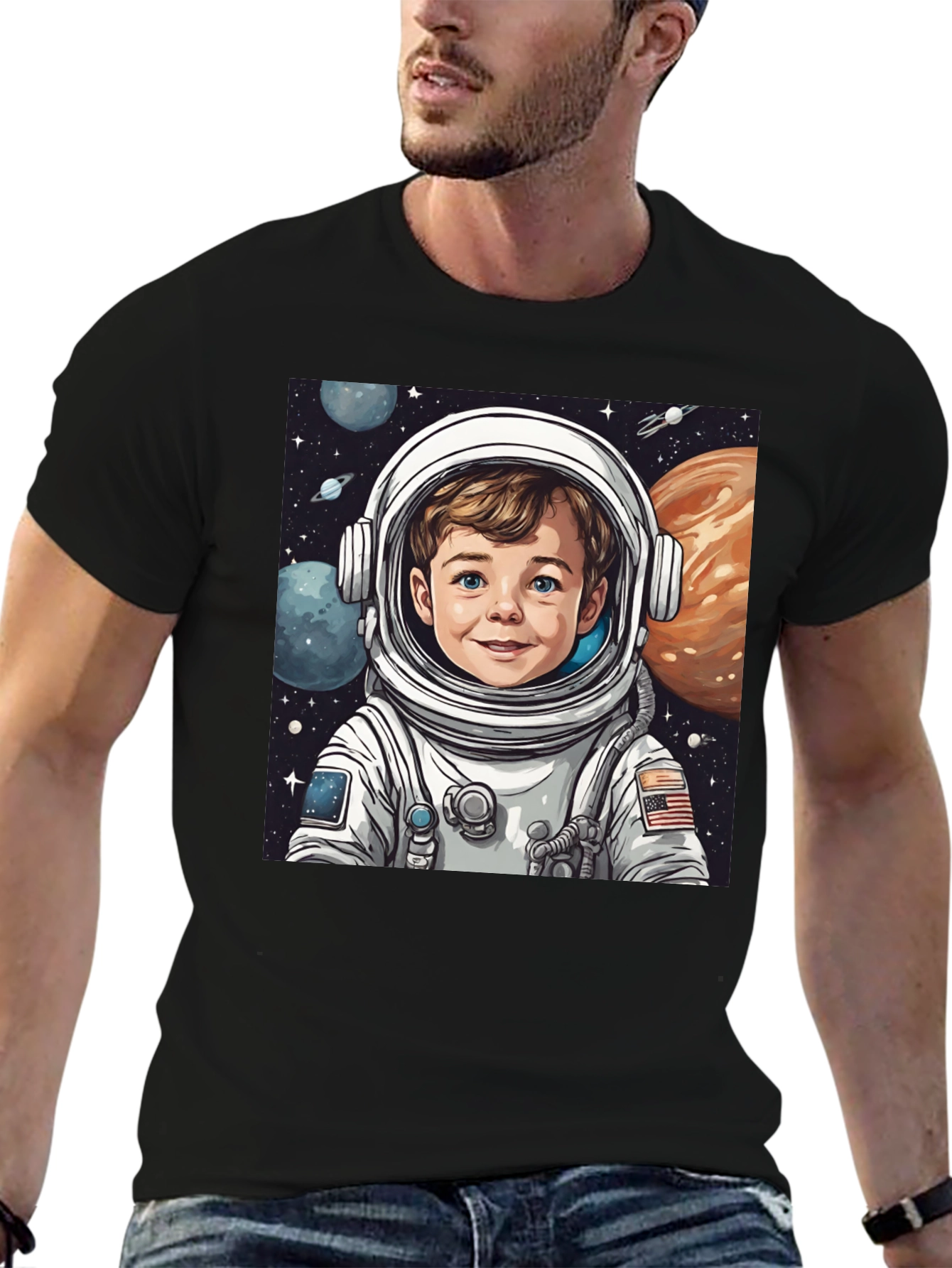 Astronaut Boy Graphic T-Shirt