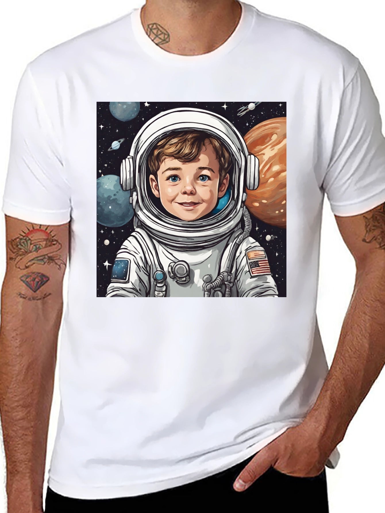 Astronaut Boy Graphic T-Shirt