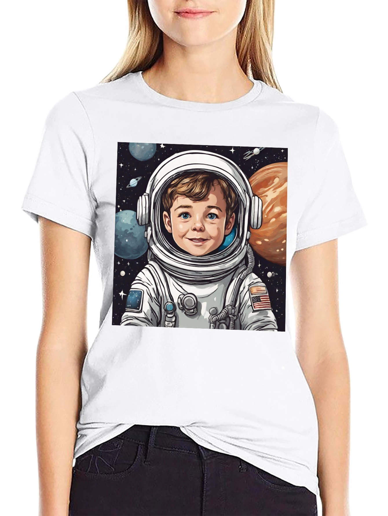 Astronaut Boy Graphic T-Shirt