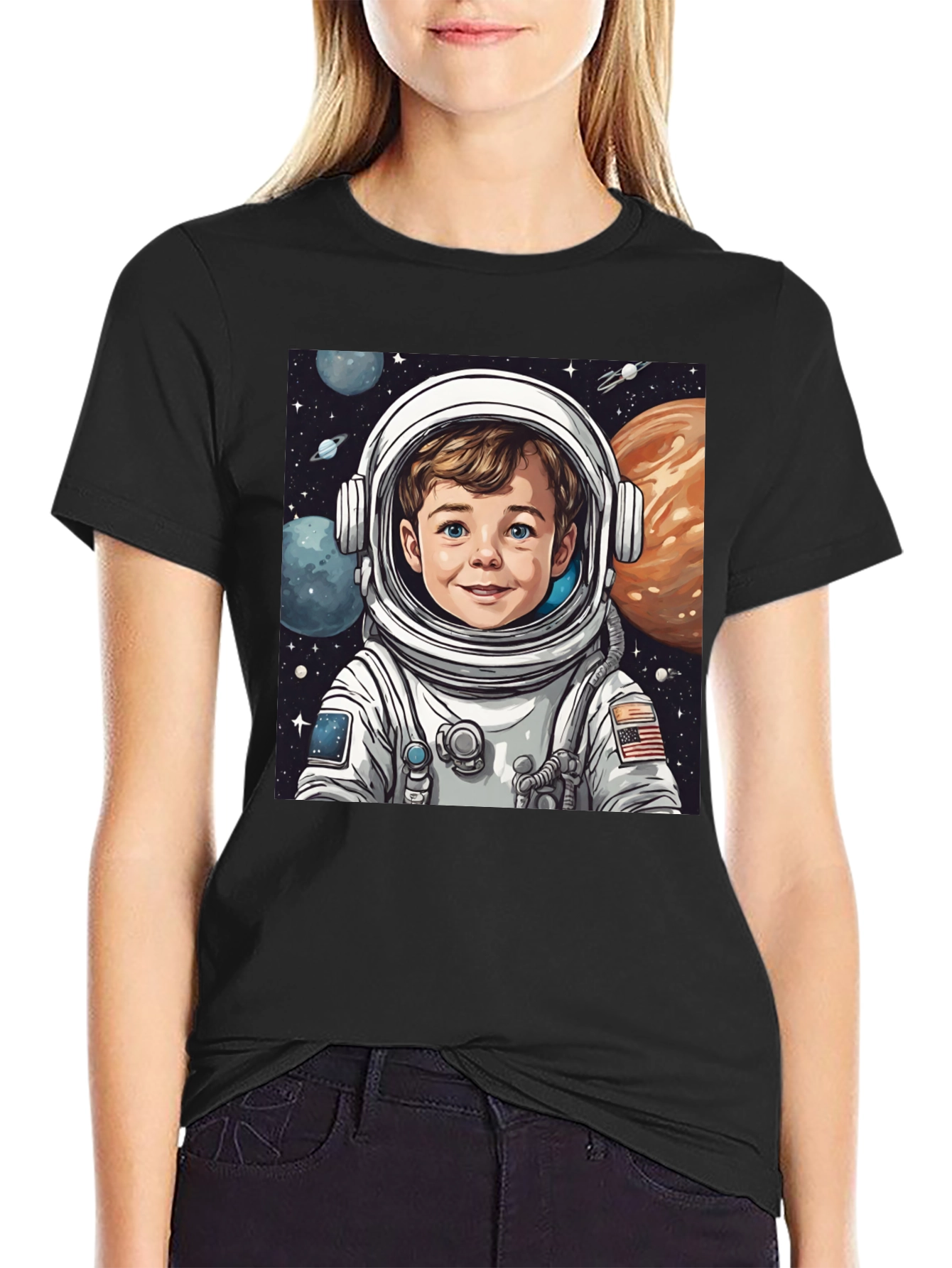 Astronaut Boy Graphic T-Shirt