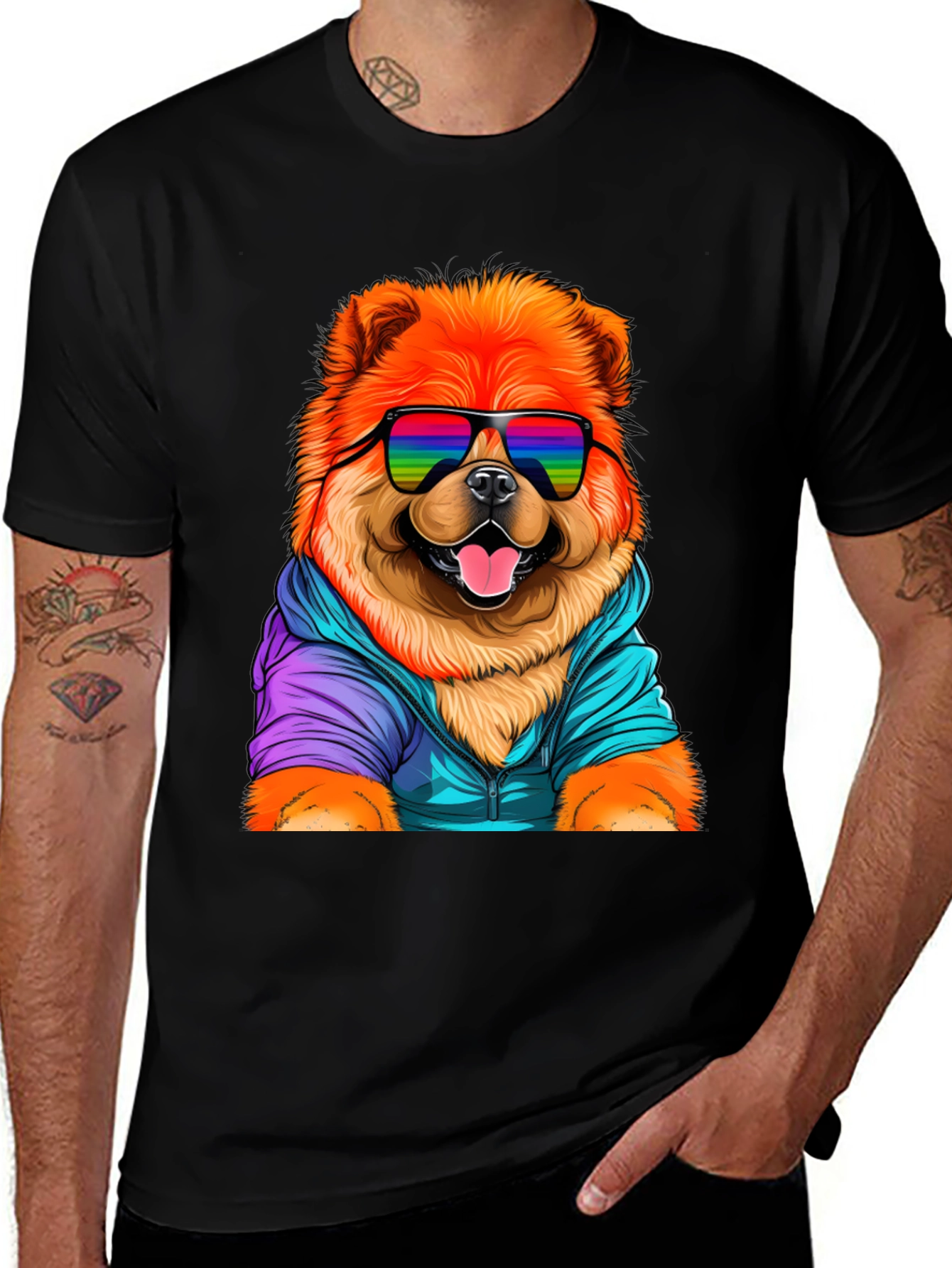 Cool Chow Chow Dog Graphic Tee