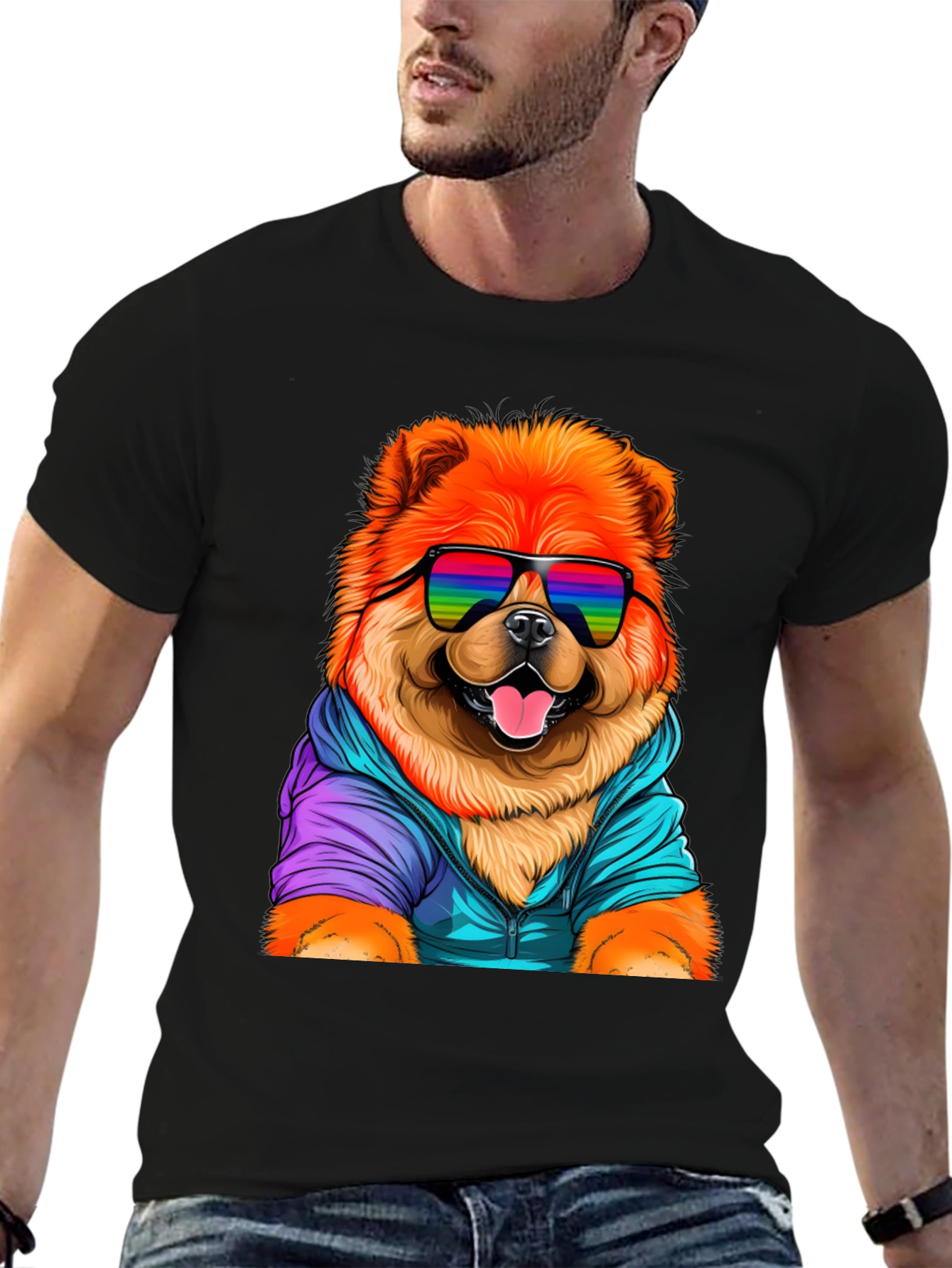 Cool Chow Chow Dog Graphic Tee
