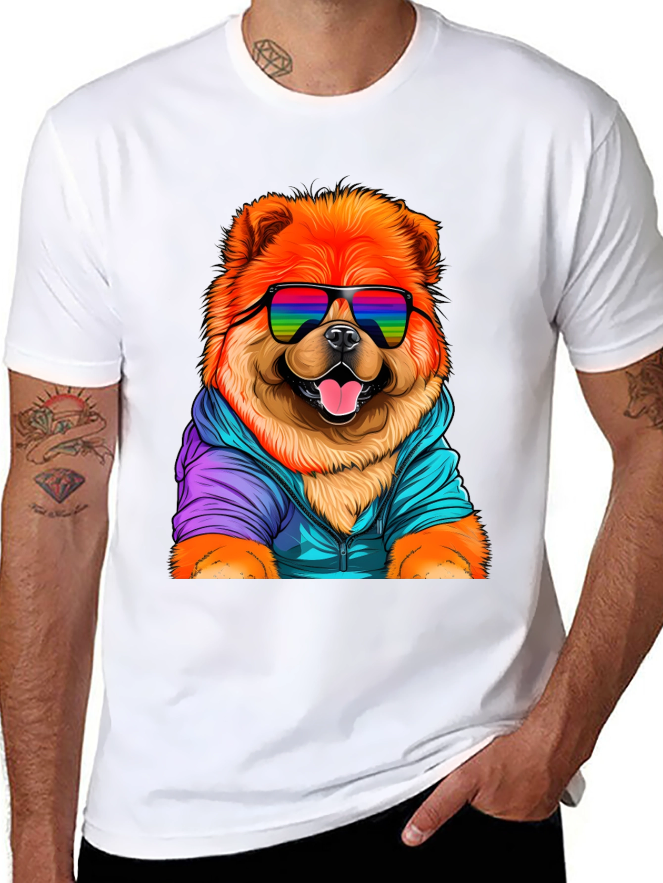Cool Chow Chow Dog Graphic Tee