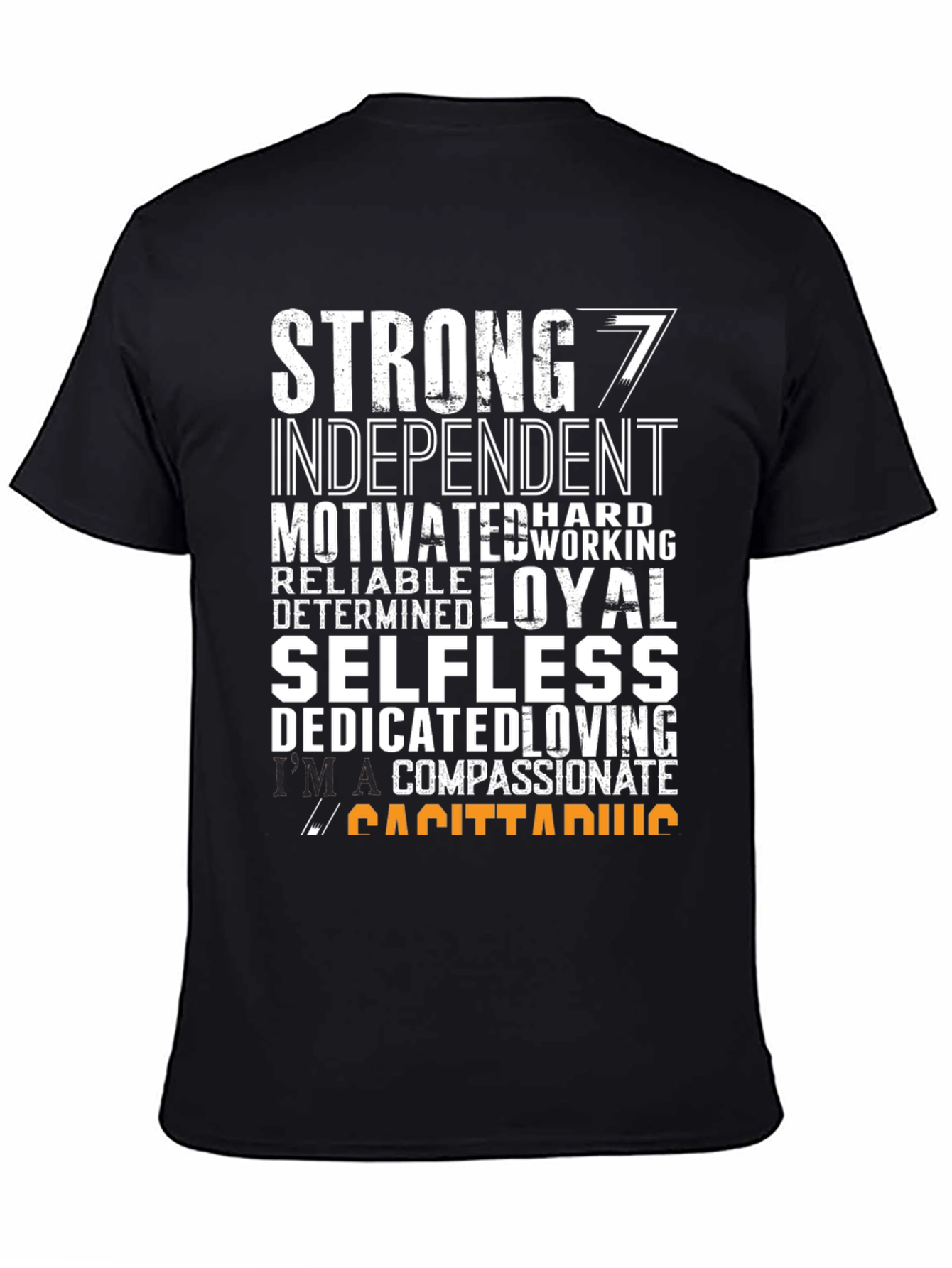 Sagittarius Zodiac T-Shirt - Strong Independent Motivated