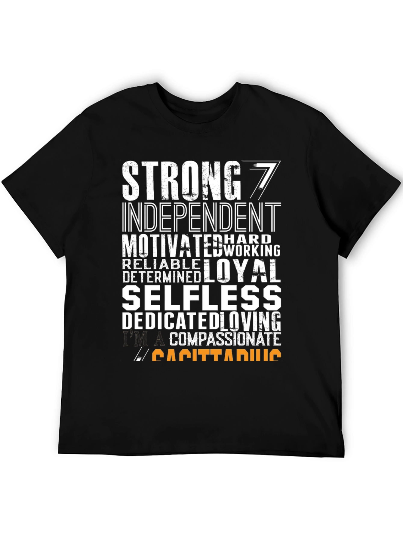 Sagittarius Zodiac T-Shirt - Strong Independent Motivated