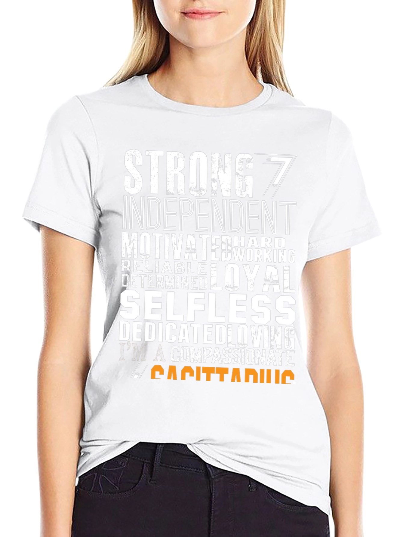 Sagittarius Zodiac T-Shirt - Strong Independent Motivated