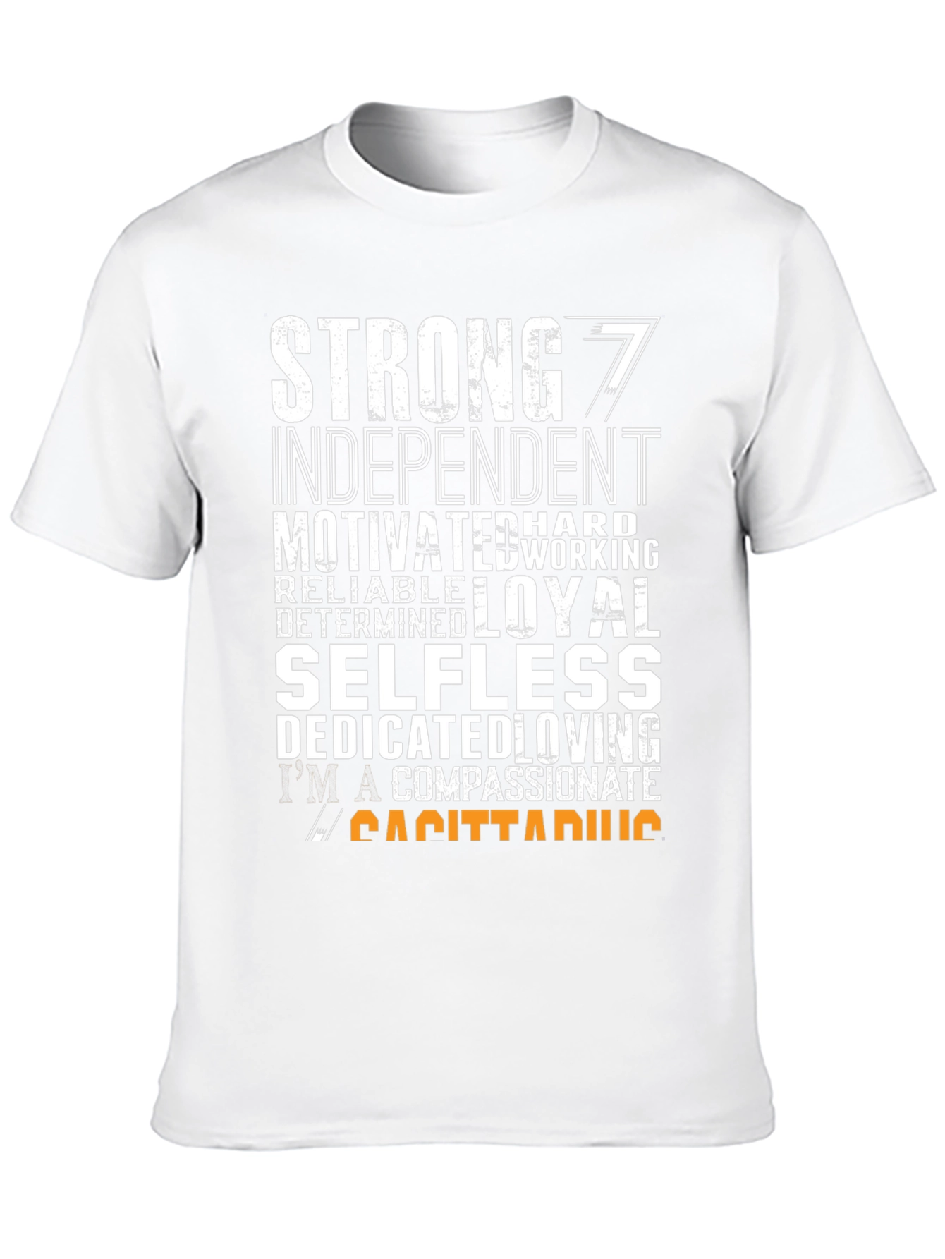 Sagittarius Zodiac T-Shirt - Strong Independent Motivated