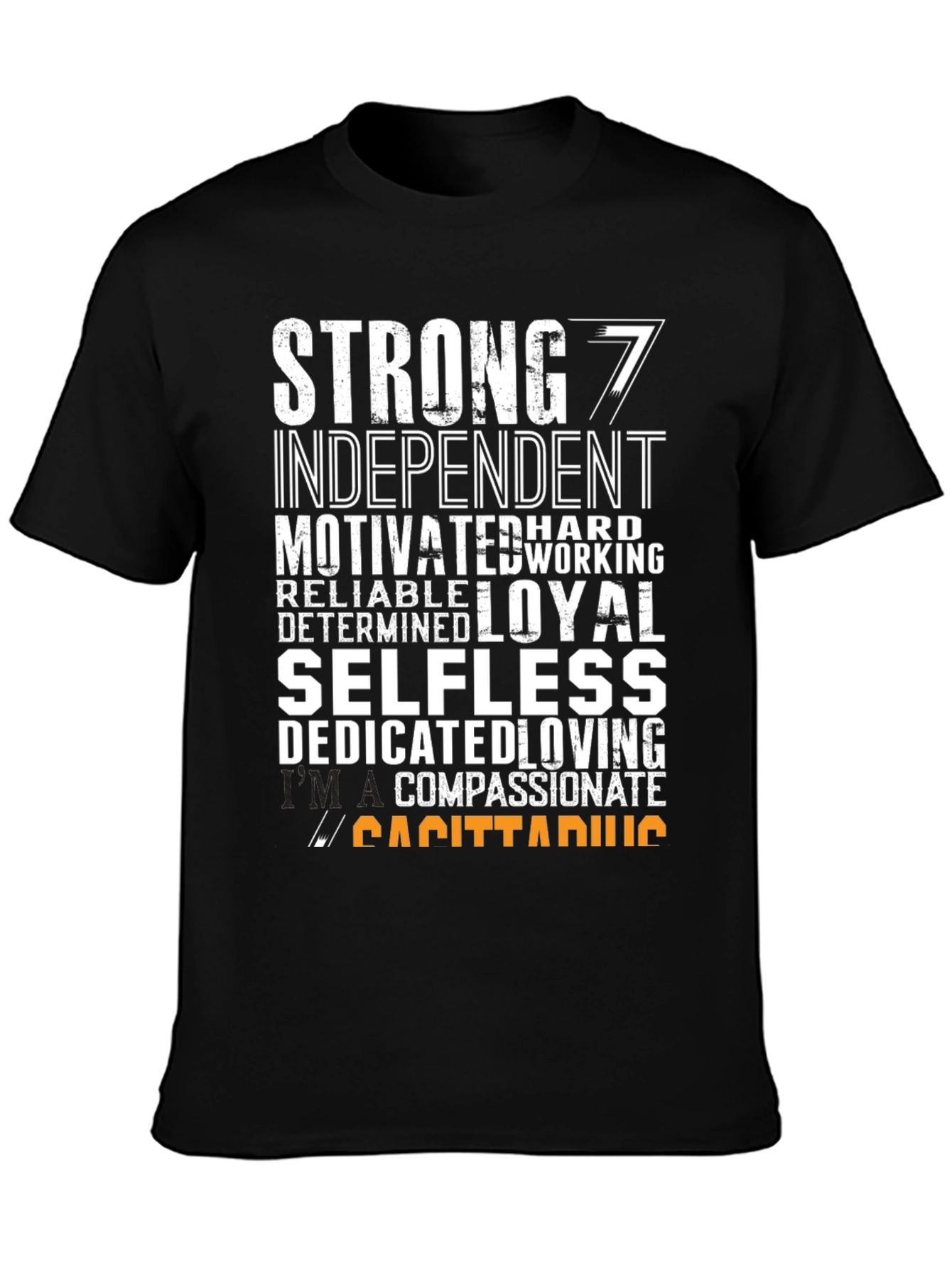 Sagittarius Zodiac T-Shirt - Strong Independent Motivated