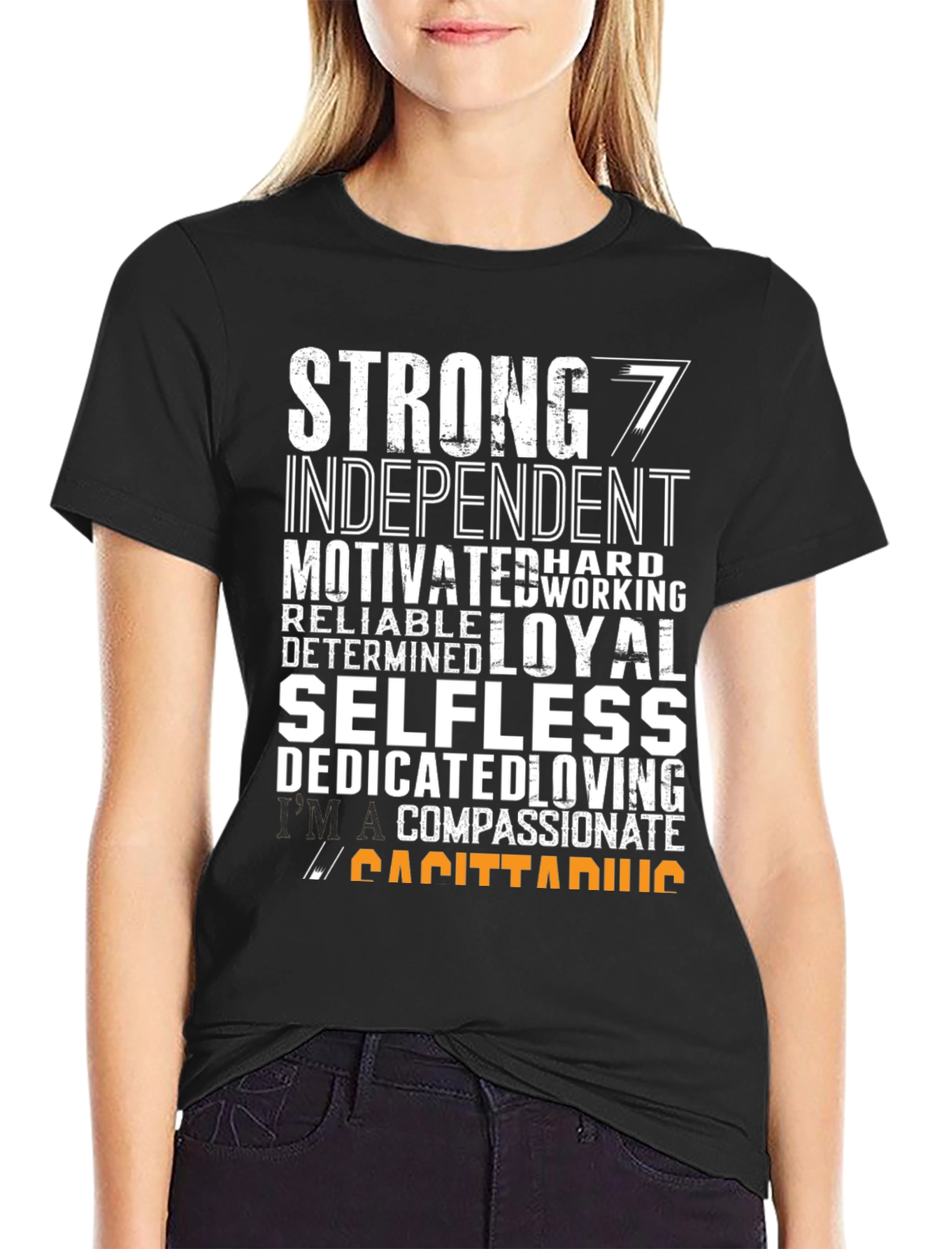 Sagittarius Zodiac T-Shirt - Strong Independent Motivated