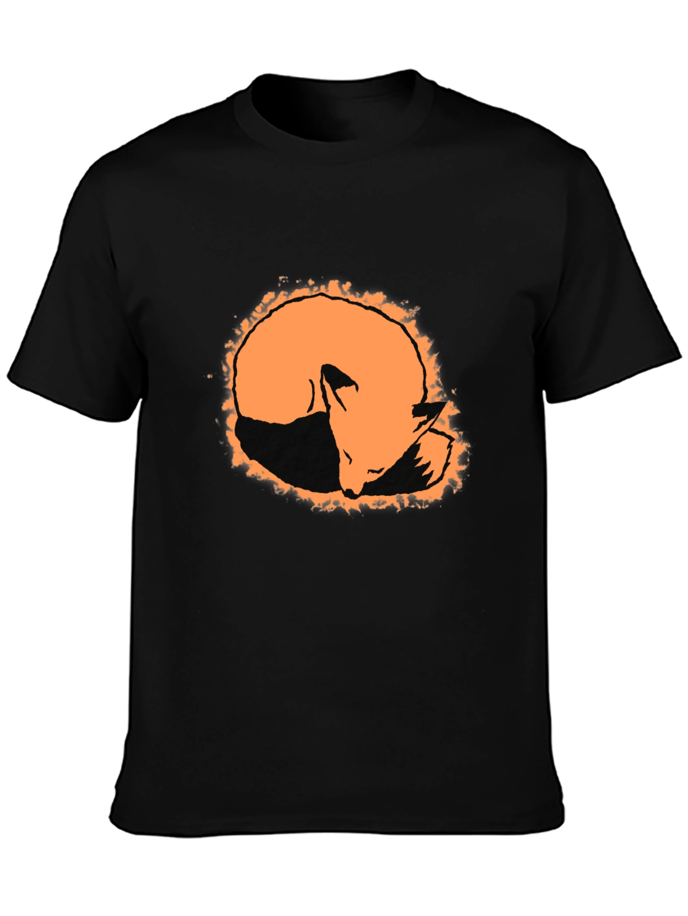 Fox Silhouette Graphic Tee - Black